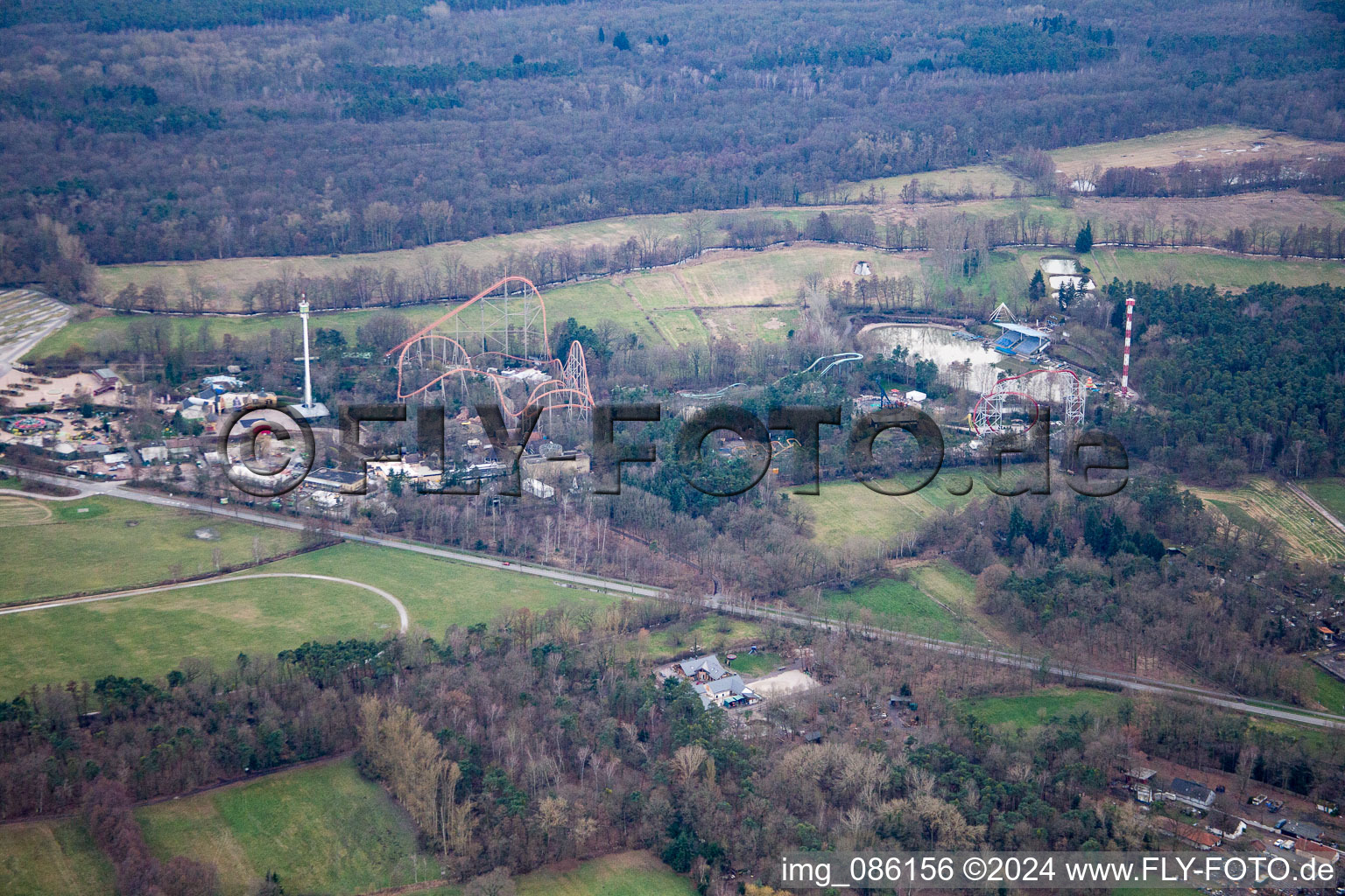 Hanhofen dans le département Rhénanie-Palatinat, Allemagne vue du ciel