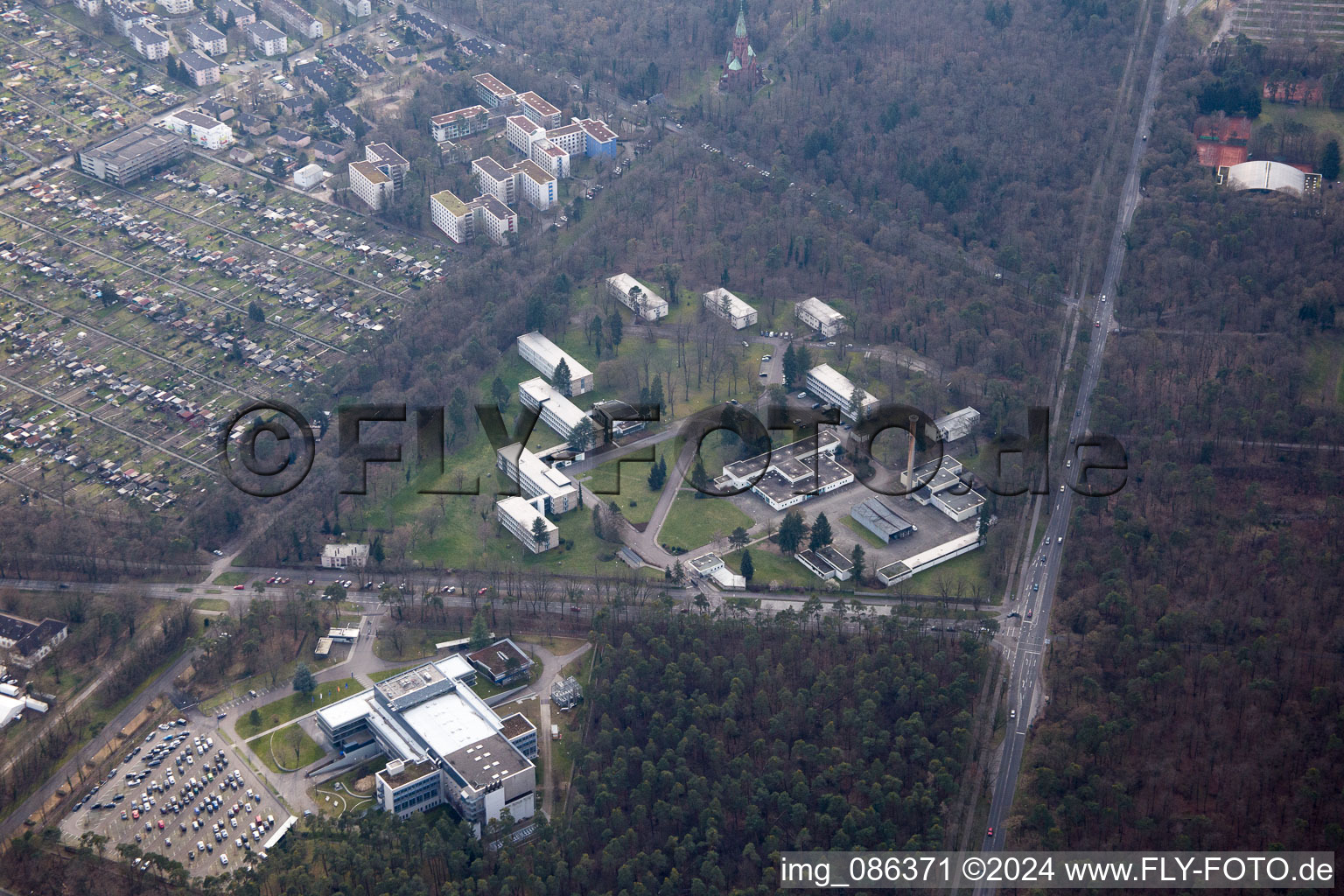 Image drone de Quartier Oststadt in Karlsruhe dans le département Bade-Wurtemberg, Allemagne