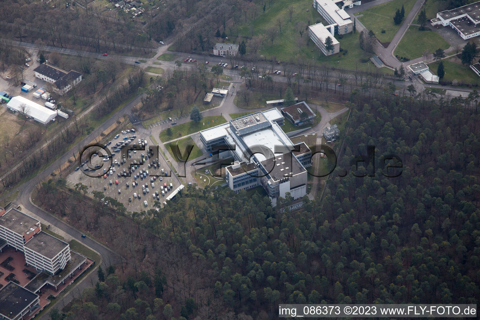 Photographie aérienne de Quartier Waldstadt in Karlsruhe dans le département Bade-Wurtemberg, Allemagne