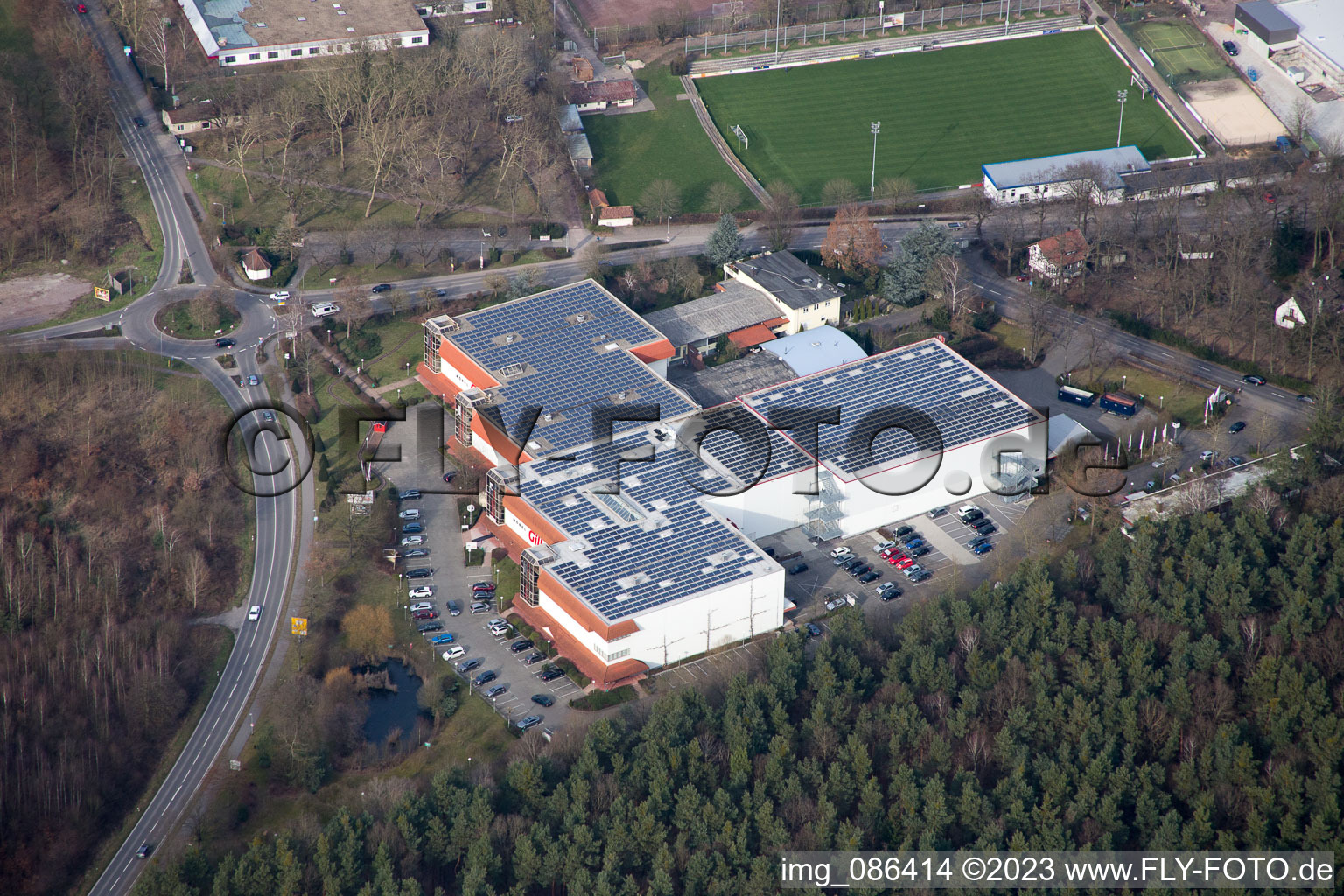 Quartier Herxheim in Herxheim bei Landau dans le département Rhénanie-Palatinat, Allemagne vu d'un drone