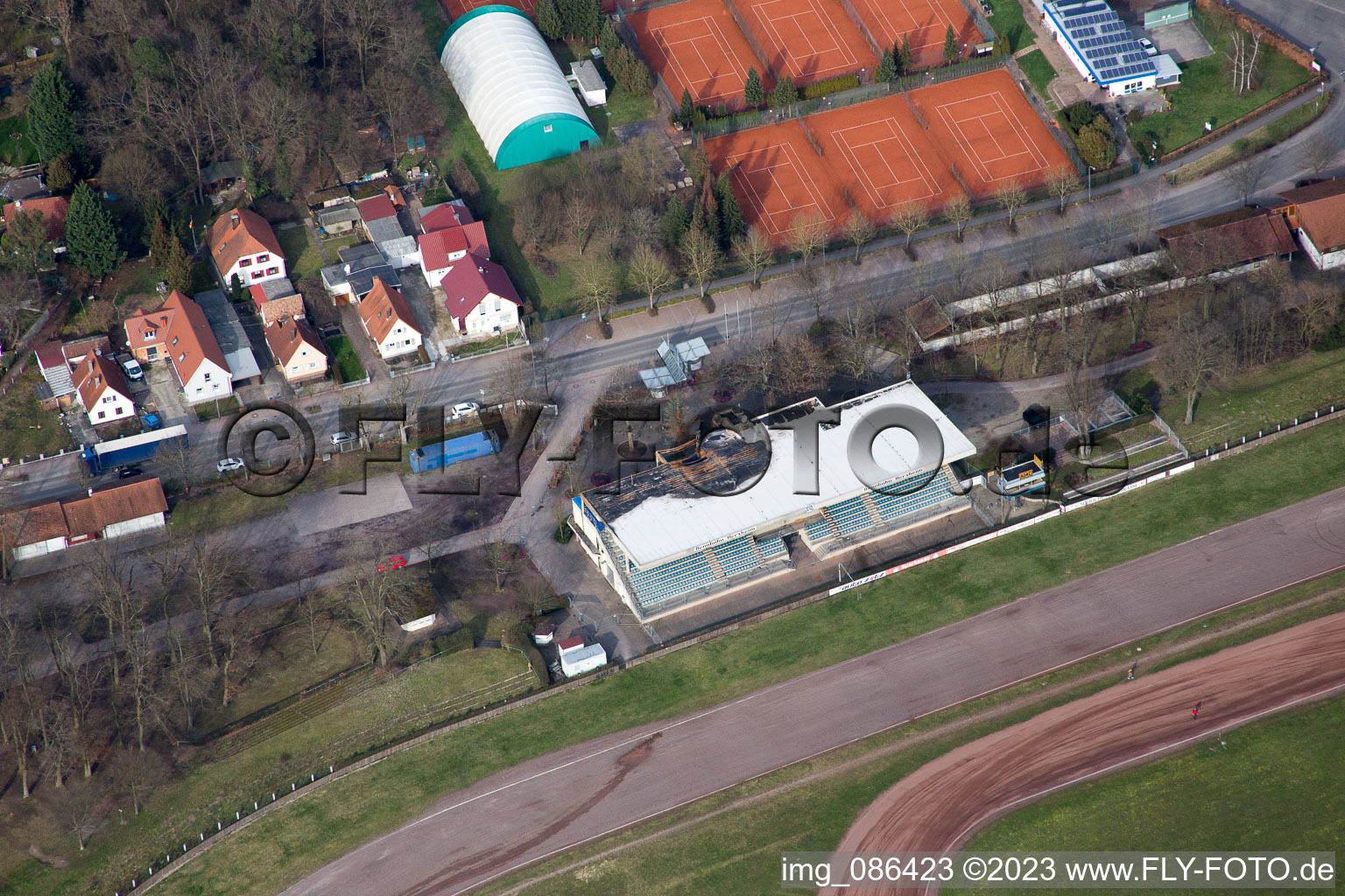 Quartier Herxheim in Herxheim bei Landau dans le département Rhénanie-Palatinat, Allemagne vue d'en haut