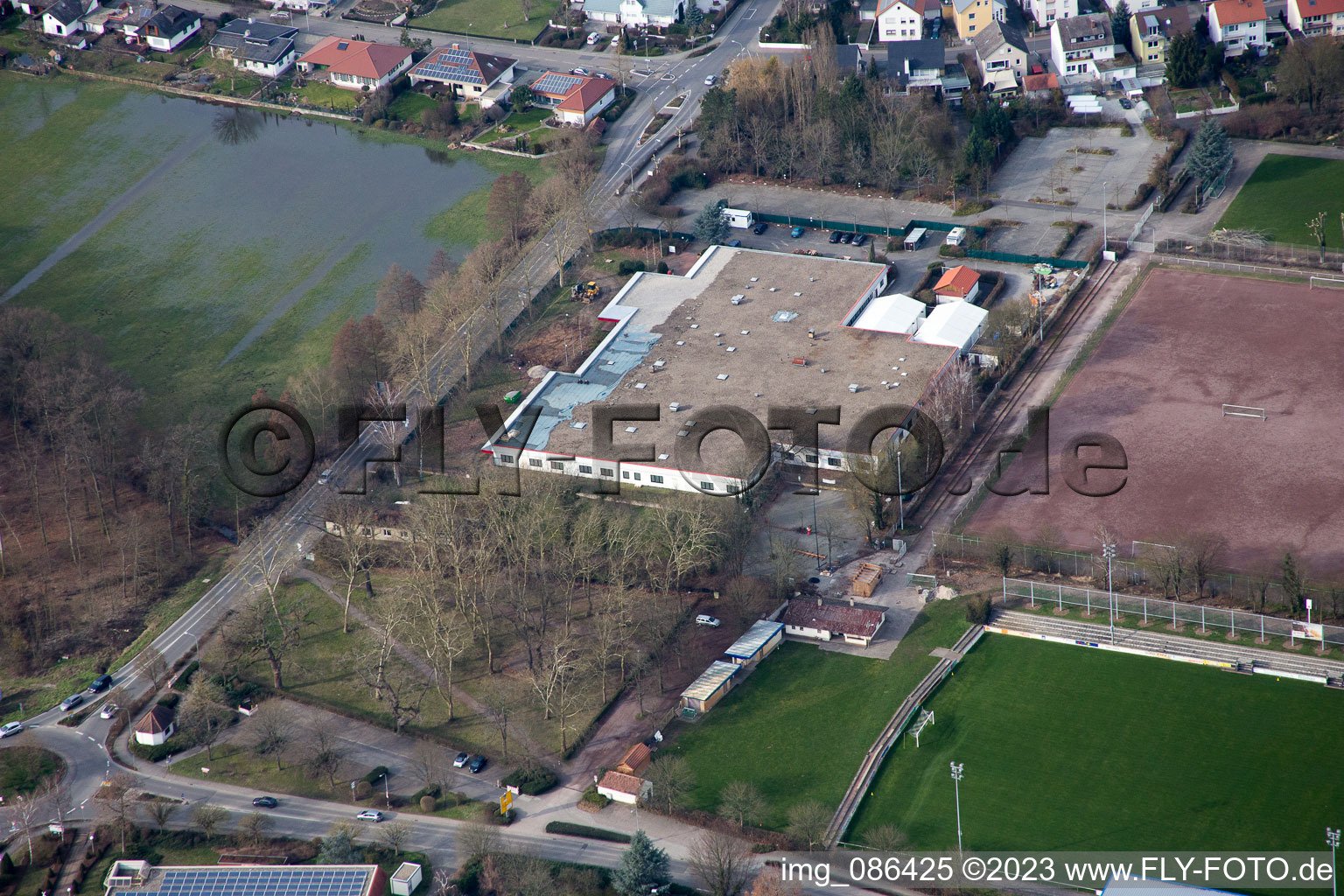 Vue d'oiseau de Quartier Herxheim in Herxheim bei Landau dans le département Rhénanie-Palatinat, Allemagne