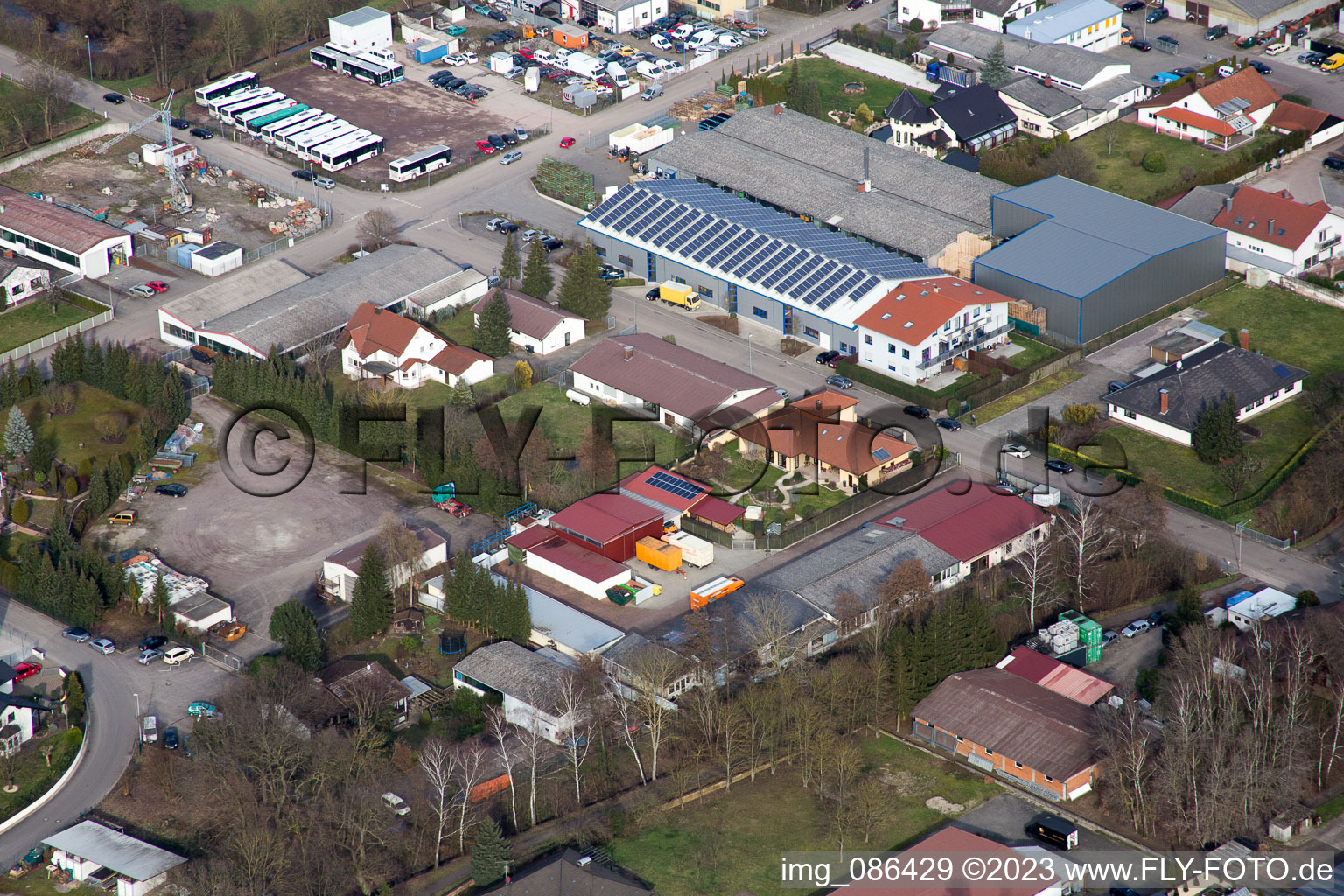 Quartier Herxheim in Herxheim bei Landau dans le département Rhénanie-Palatinat, Allemagne du point de vue du drone