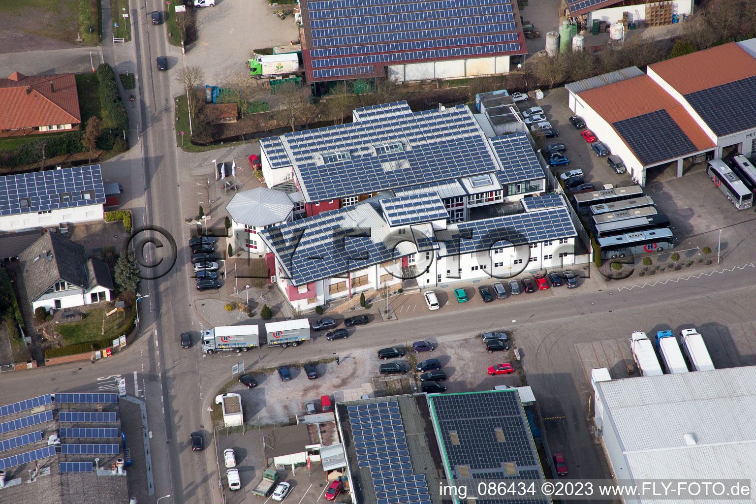 Photographie aérienne de Quartier Herxheim in Herxheim bei Landau dans le département Rhénanie-Palatinat, Allemagne