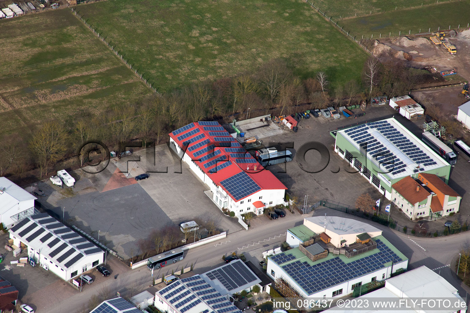 Quartier Herxheim in Herxheim bei Landau dans le département Rhénanie-Palatinat, Allemagne hors des airs