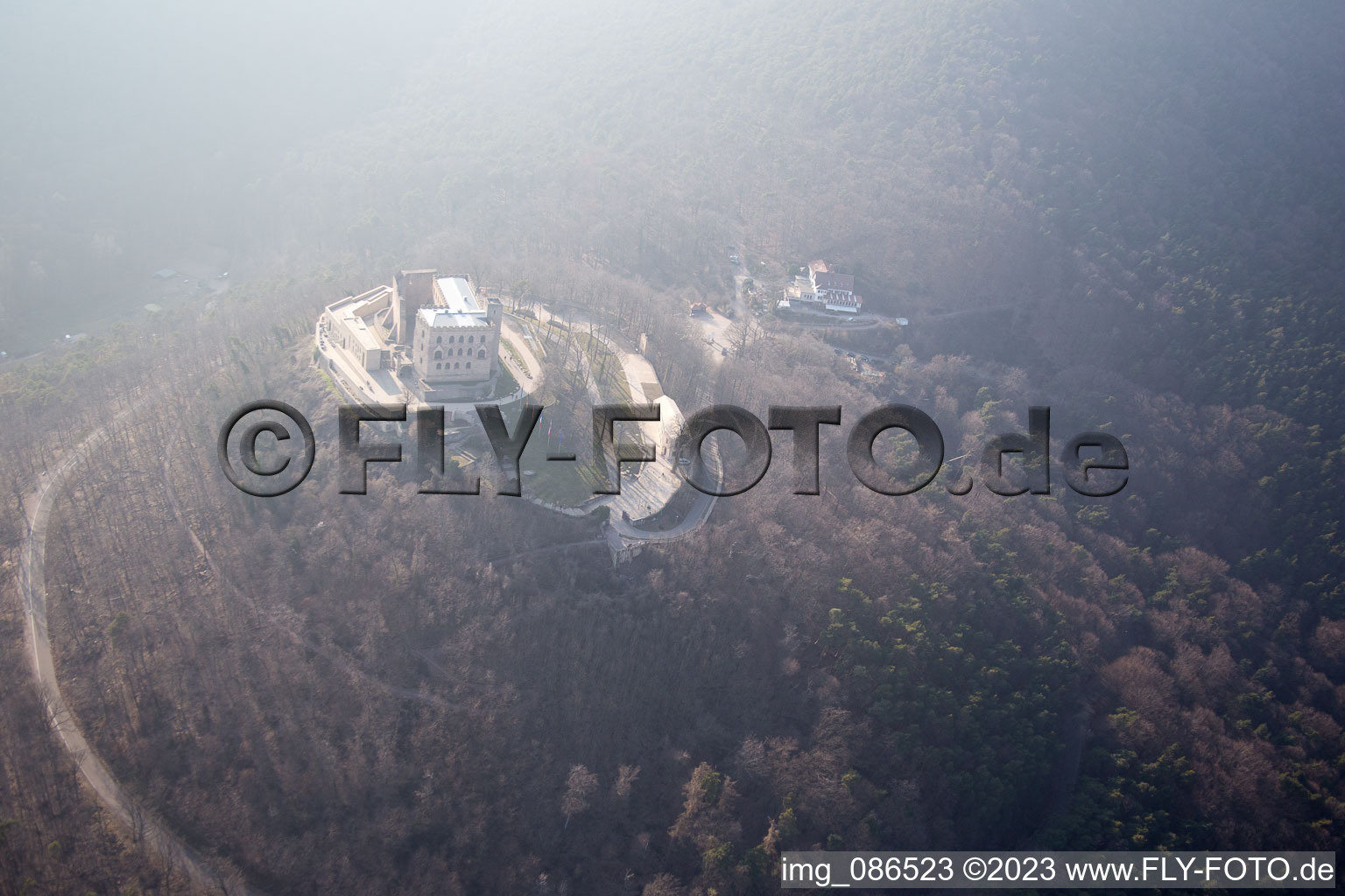 Château de Hambach à le quartier Diedesfeld in Neustadt an der Weinstraße dans le département Rhénanie-Palatinat, Allemagne vue du ciel