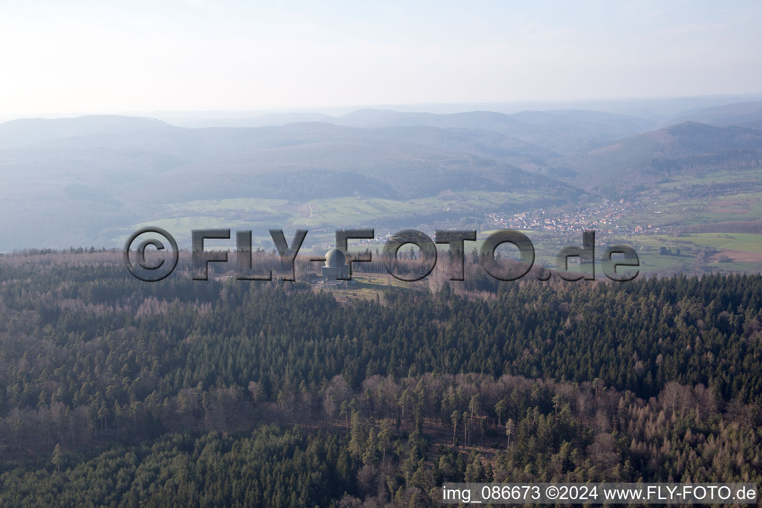 Lampertsloch dans le département Bas Rhin, France vue d'en haut