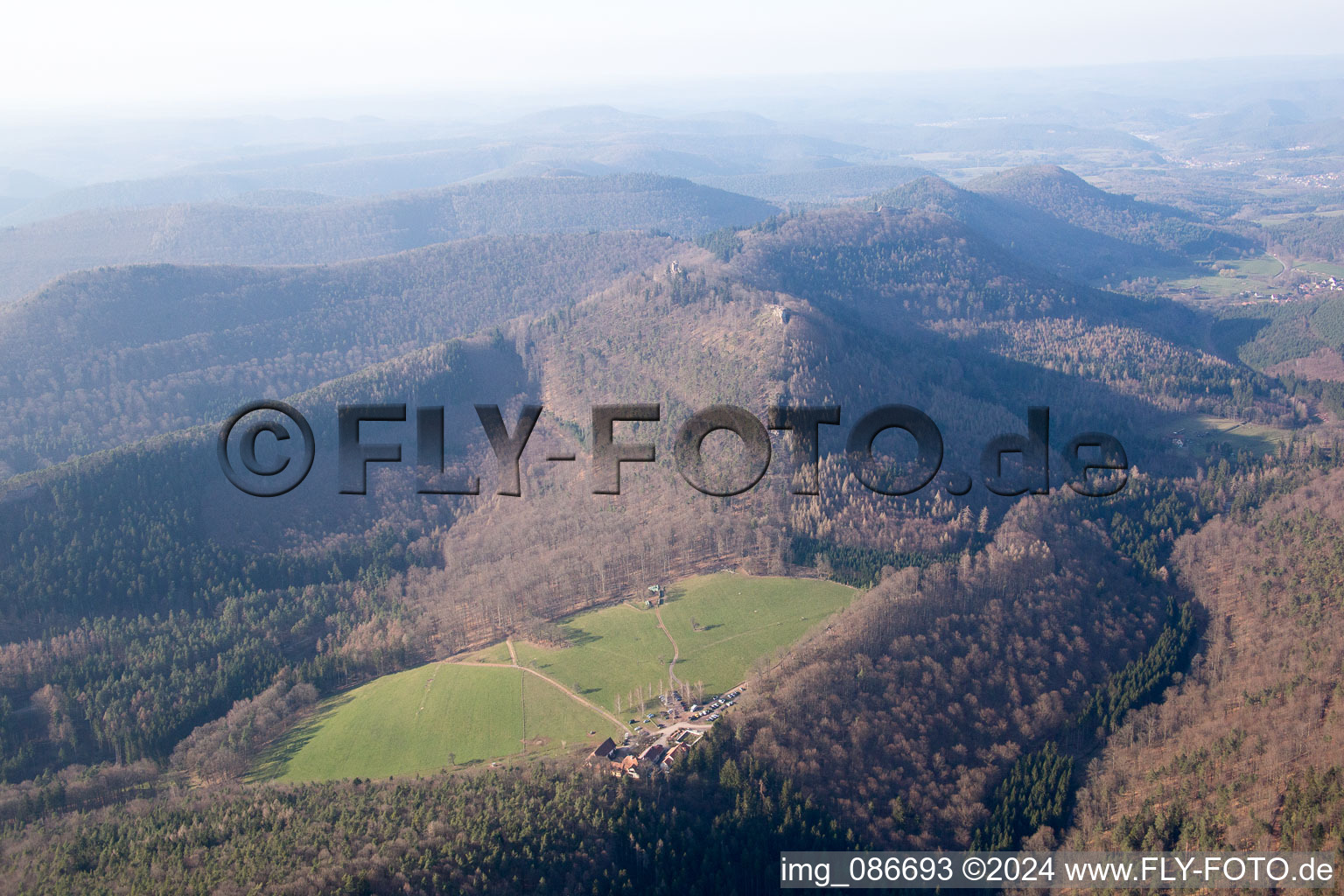 Photographie aérienne de Gimbelhof à Wingen dans le département Bas Rhin, France