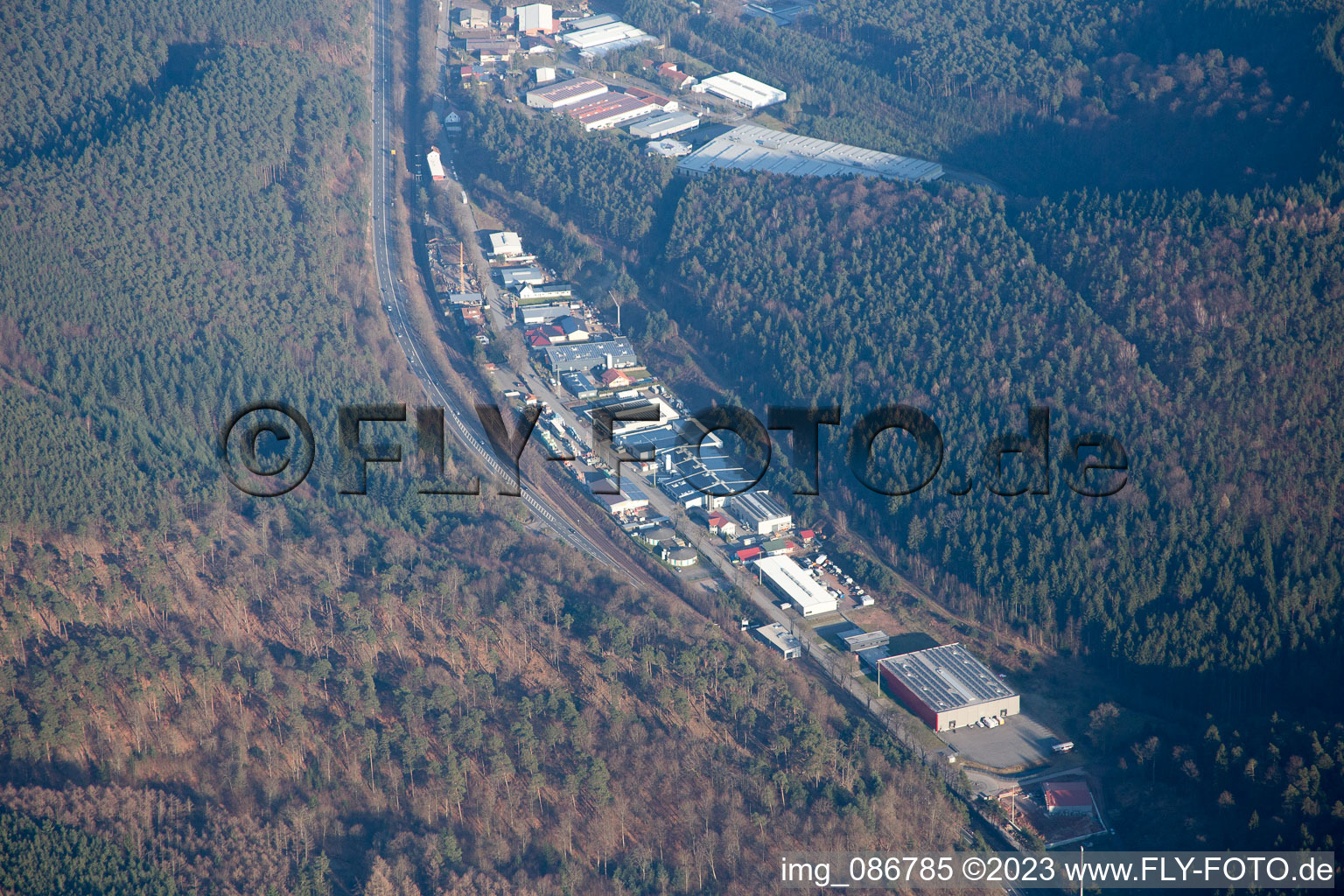 Photographie aérienne de Hauenstein dans le département Rhénanie-Palatinat, Allemagne