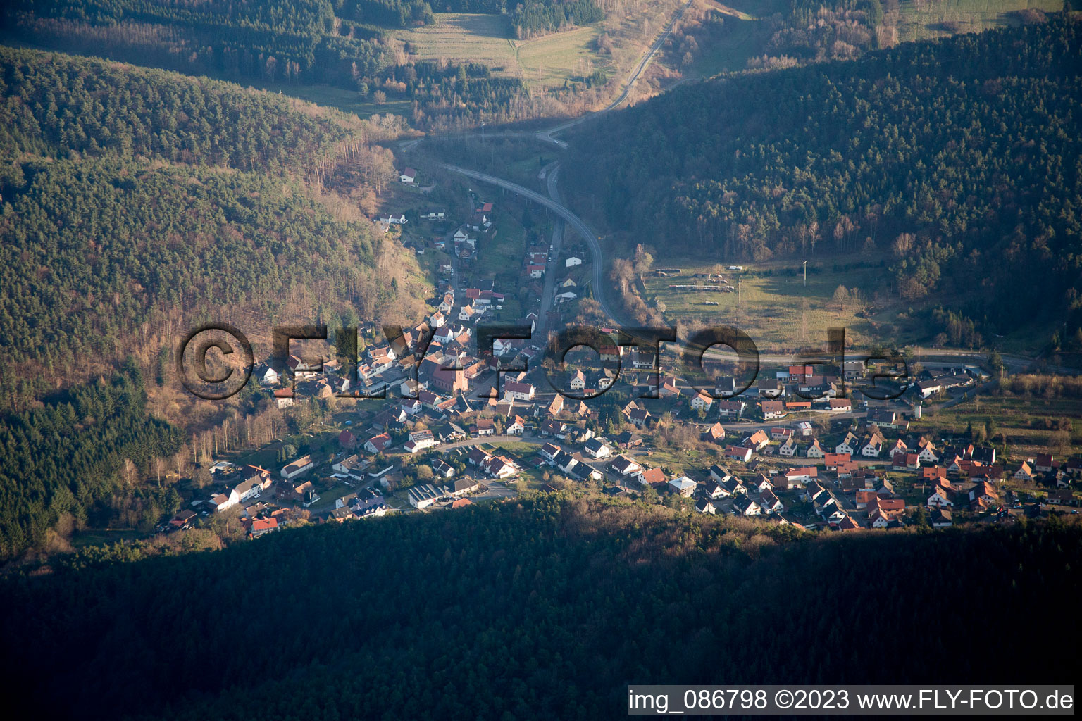 Photographie aérienne de Lug dans le département Rhénanie-Palatinat, Allemagne