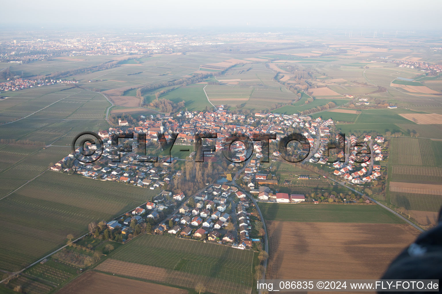 Quartier Mörzheim in Landau in der Pfalz dans le département Rhénanie-Palatinat, Allemagne d'en haut