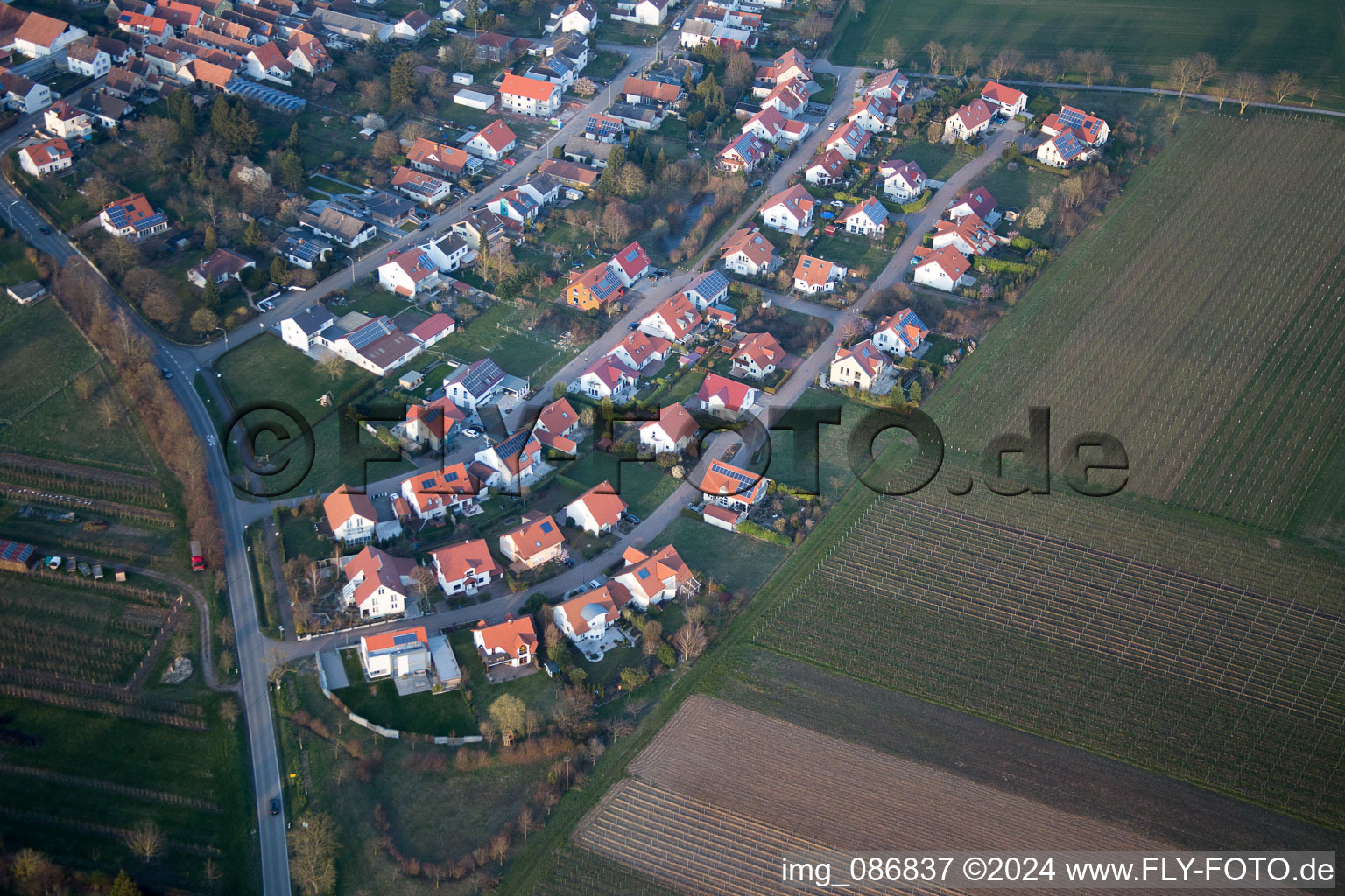 Quartier Mörzheim in Landau in der Pfalz dans le département Rhénanie-Palatinat, Allemagne vue d'en haut