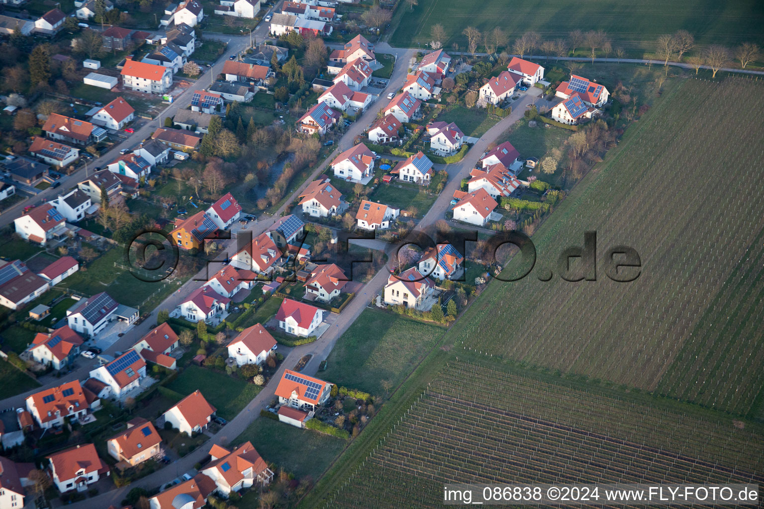 Quartier Mörzheim in Landau in der Pfalz dans le département Rhénanie-Palatinat, Allemagne depuis l'avion