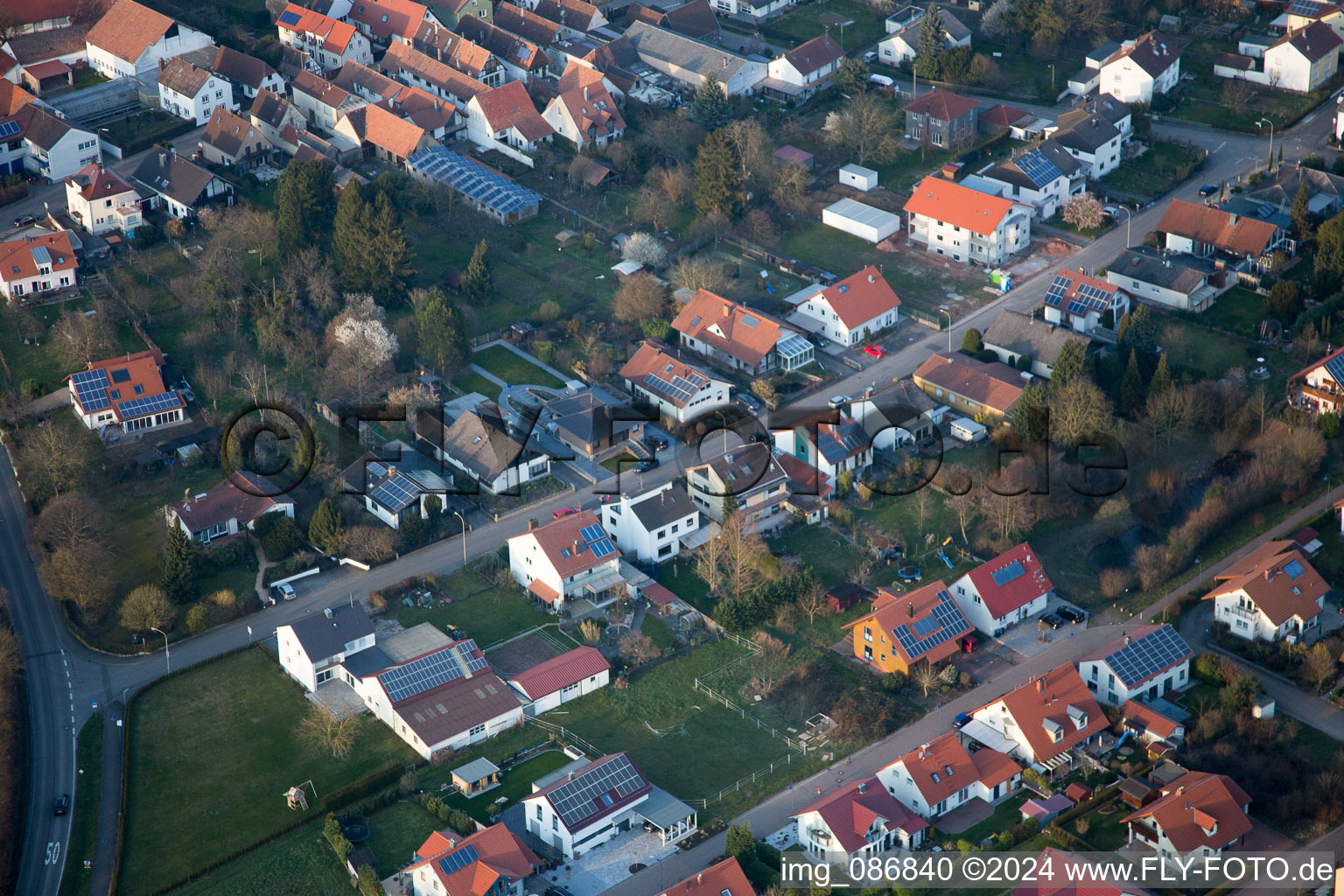 Quartier Mörzheim in Landau in der Pfalz dans le département Rhénanie-Palatinat, Allemagne vue du ciel