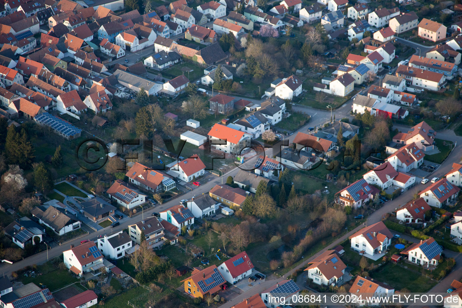 Enregistrement par drone de Quartier Mörzheim in Landau in der Pfalz dans le département Rhénanie-Palatinat, Allemagne