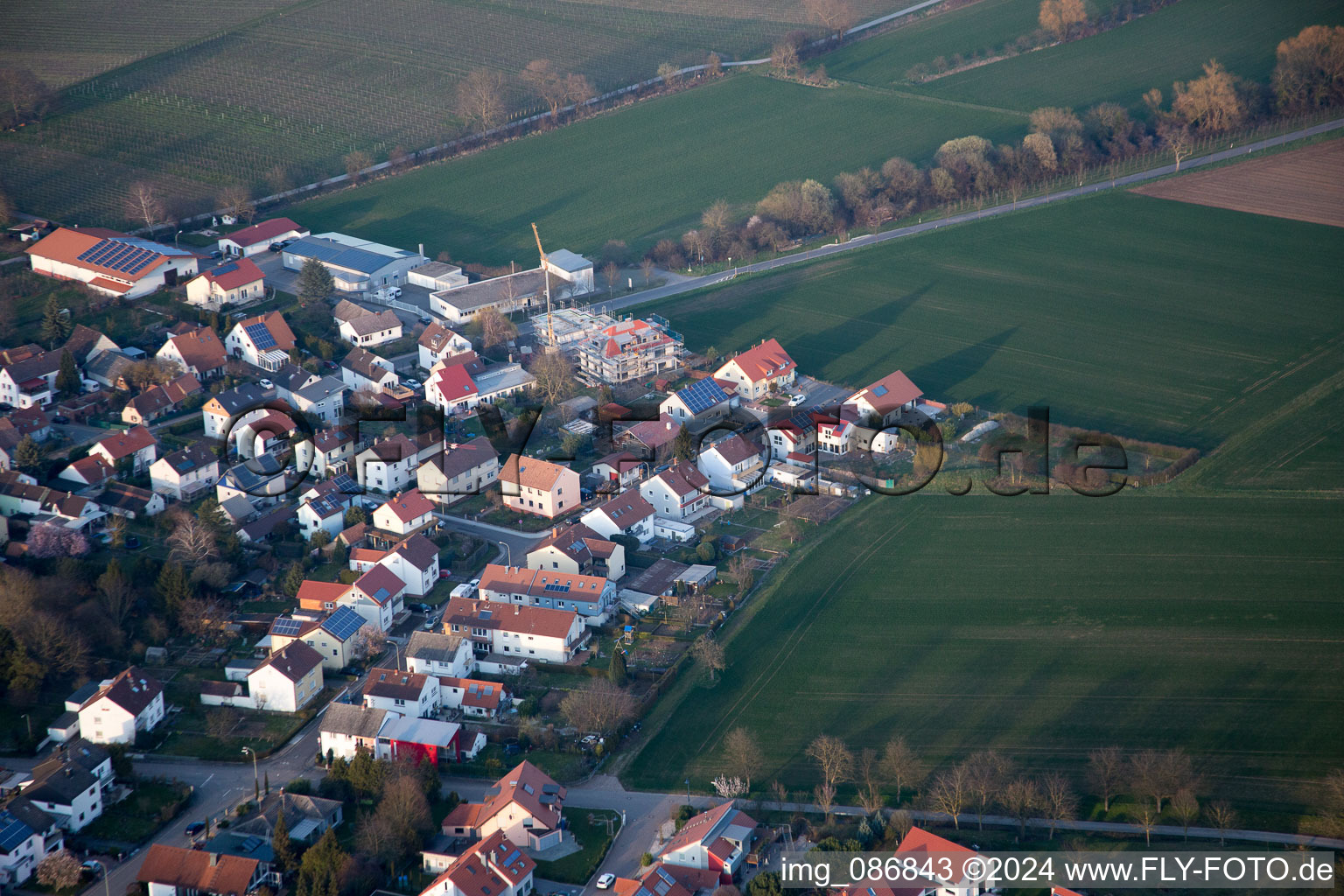 Quartier Mörzheim in Landau in der Pfalz dans le département Rhénanie-Palatinat, Allemagne du point de vue du drone