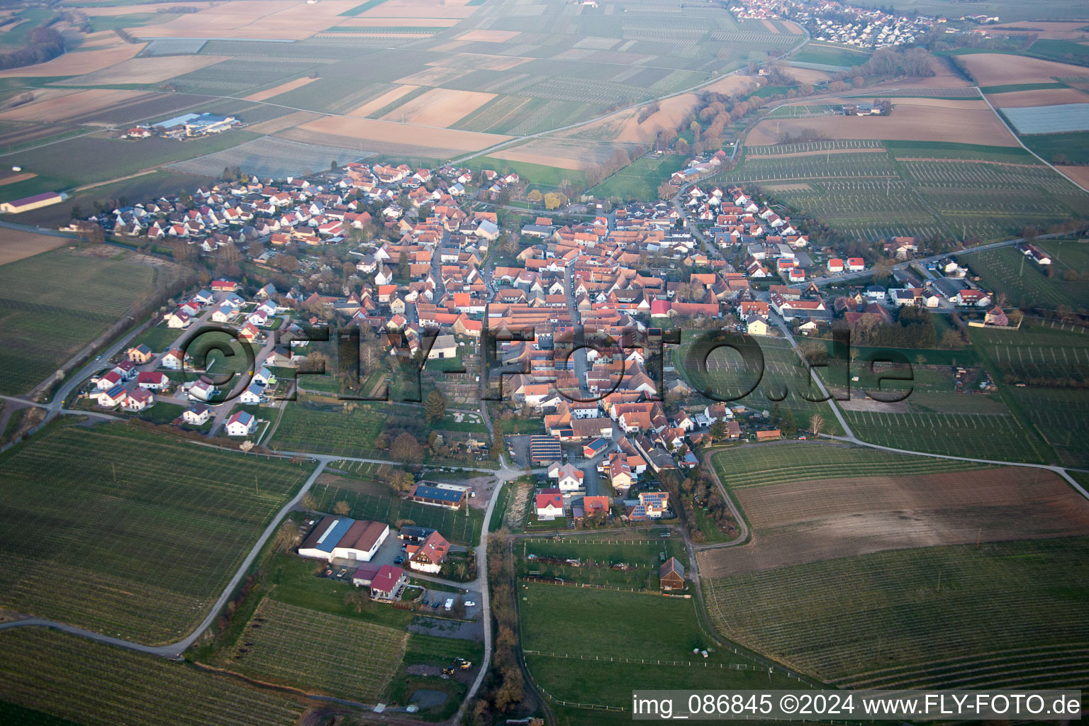 Impflingen dans le département Rhénanie-Palatinat, Allemagne d'en haut