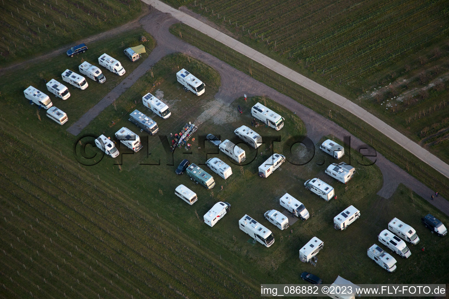 Vue aérienne de Place de stationnement pour camping-car à Dierbach dans le département Rhénanie-Palatinat, Allemagne