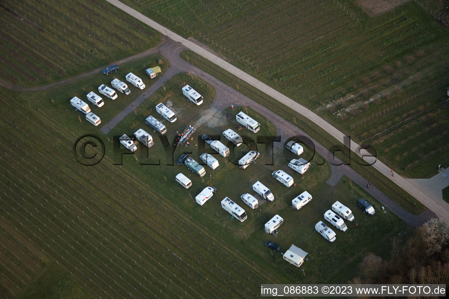 Photographie aérienne de Place de stationnement pour camping-car à Dierbach dans le département Rhénanie-Palatinat, Allemagne