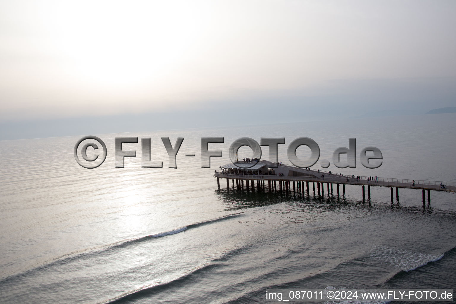 Lido di Camaiore dans le département Toscane, Italie d'en haut