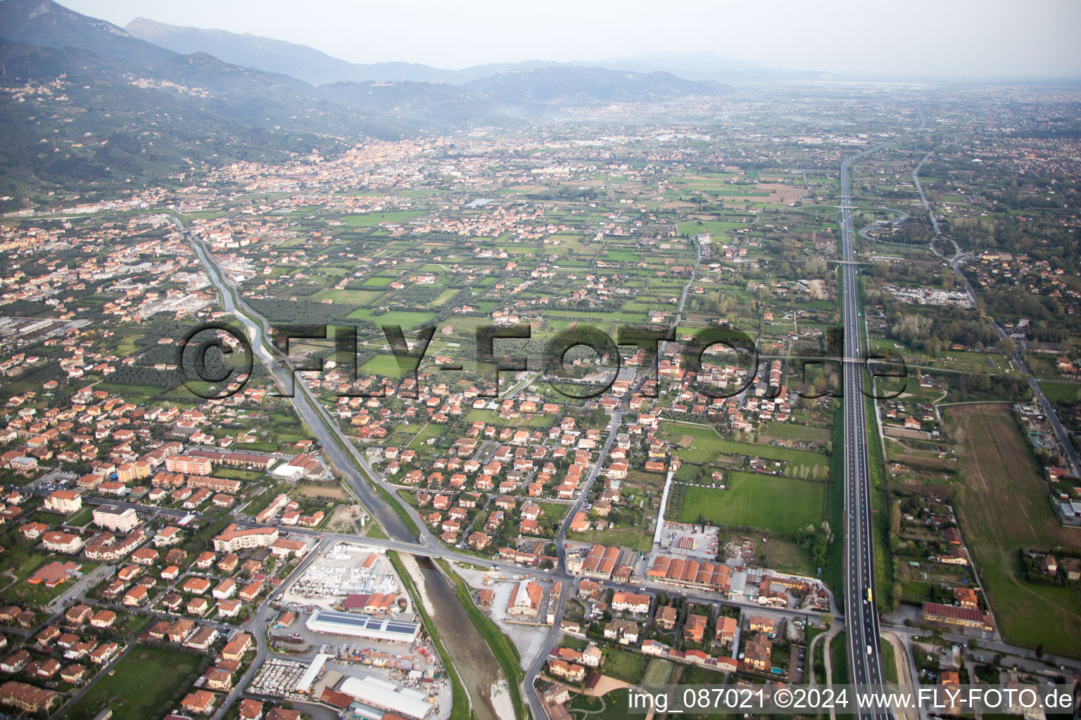 Vue aérienne de Federigi dans le département Toscane, Italie