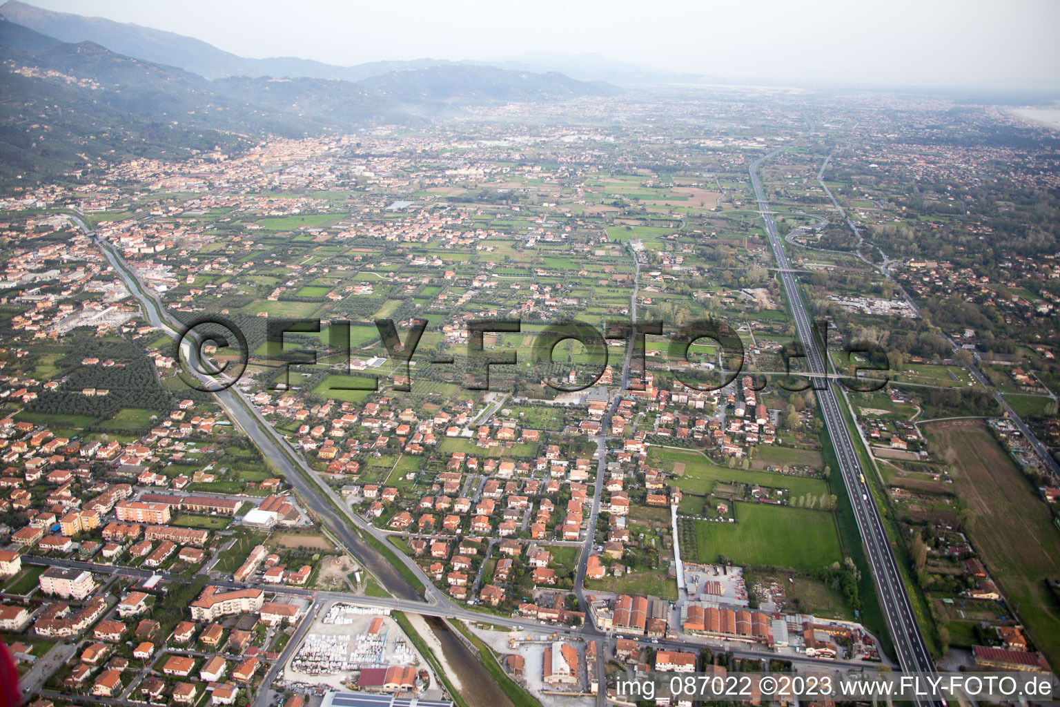 Vue aérienne de Federigi dans le département Toscane, Italie