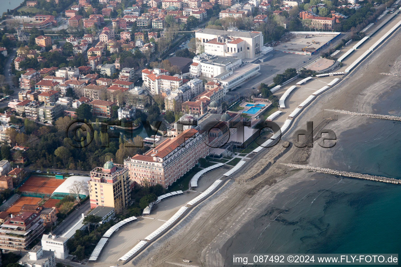 Vue aérienne de Citta Giardino, Casino à Venedig dans le département Metropolitanstadt Venedig, Italie