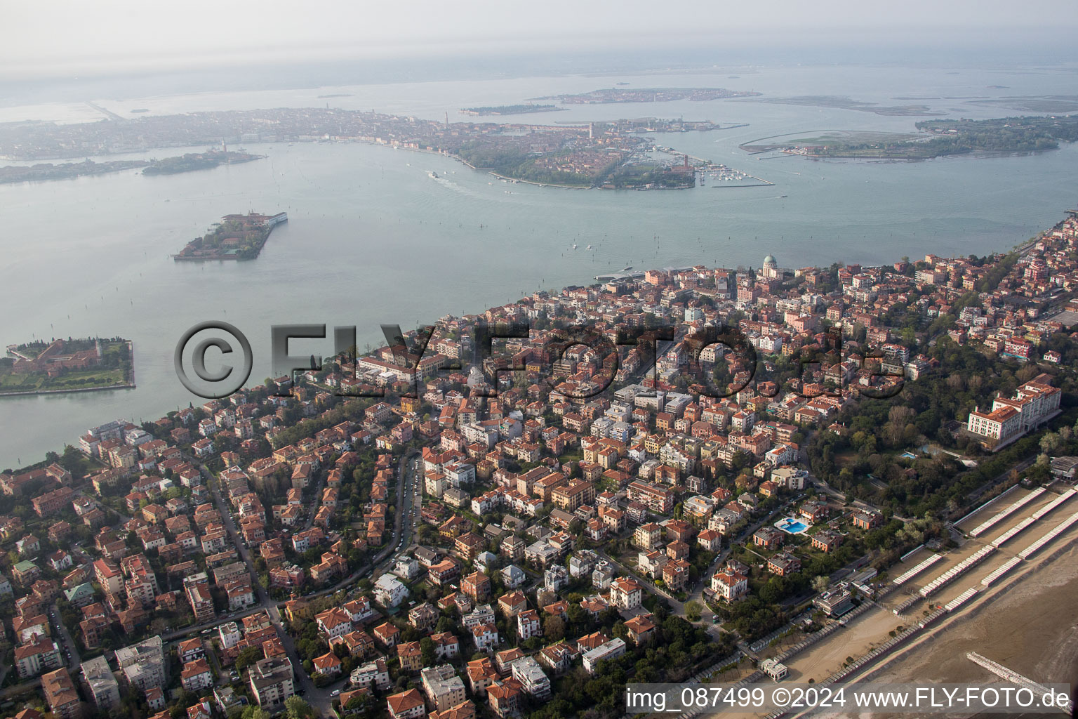 Photographie aérienne de Lido de Venise à Venezia dans le département Vénétie, Italie