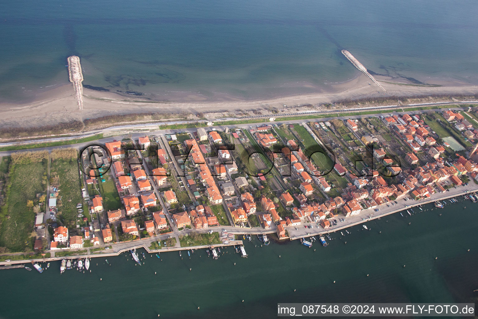 Sant'Antonio dans le département Vénétie, Italie vue d'en haut