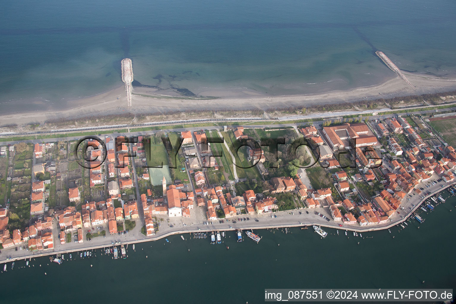 Sant'Antonio dans le département Vénétie, Italie vue du ciel