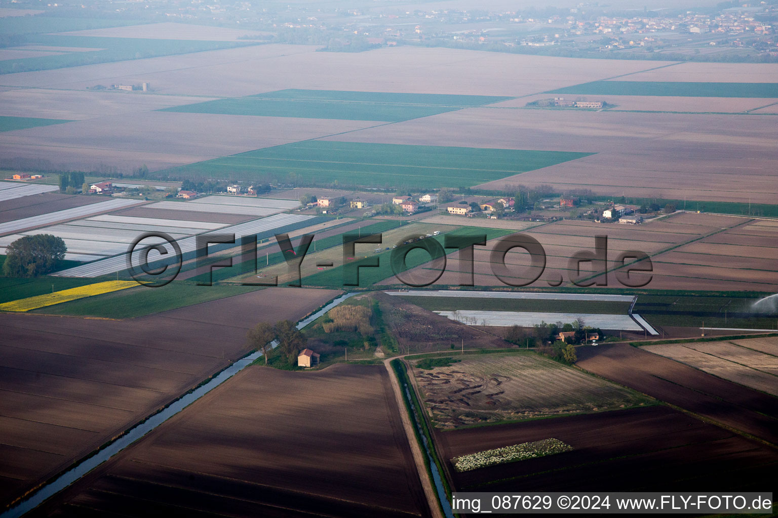 Vue aérienne de Chioggia dans le département Metropolitanstadt Venedig, Italie