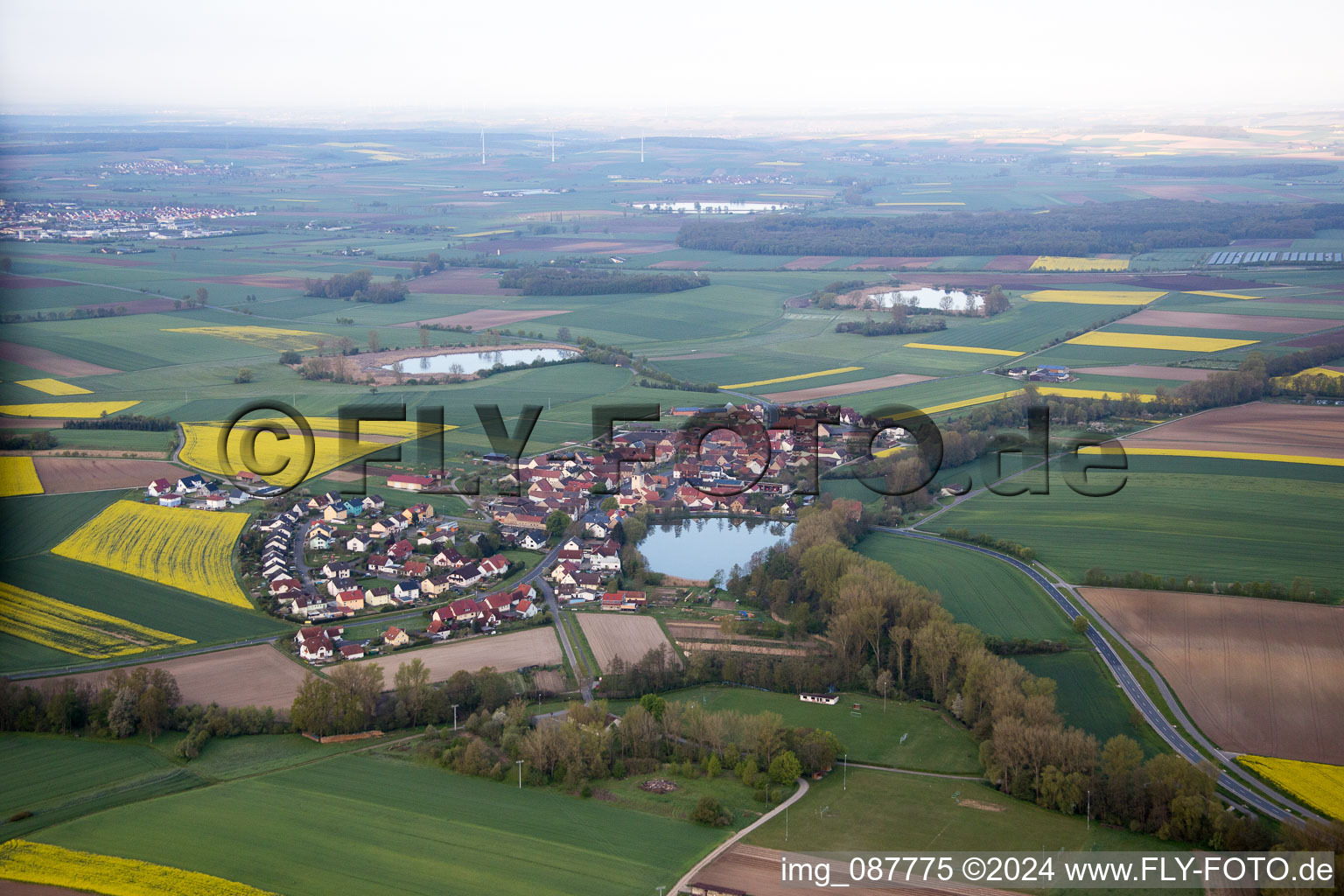 Sulzheim dans le département Bavière, Allemagne d'en haut