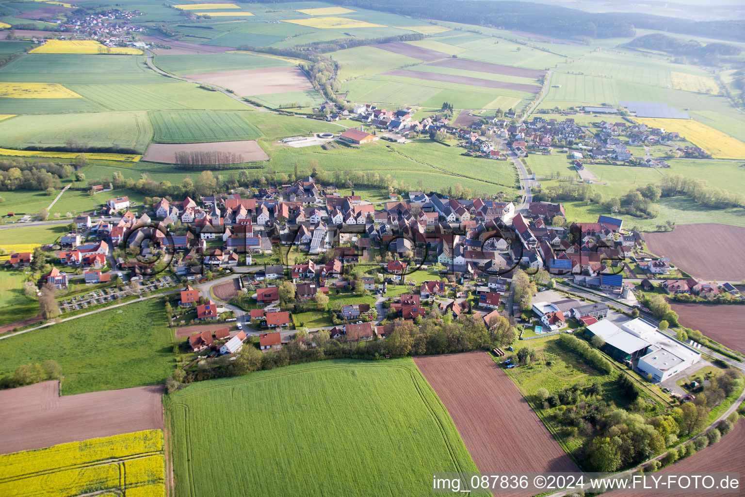 Photographie aérienne de Quartier Ampferbach in Burgebrach dans le département Bavière, Allemagne