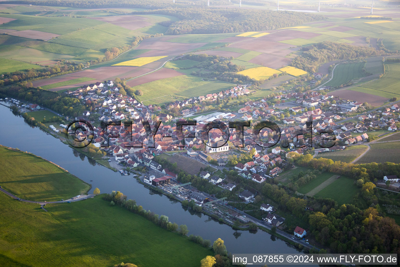 Wipfeld dans le département Bavière, Allemagne vue du ciel