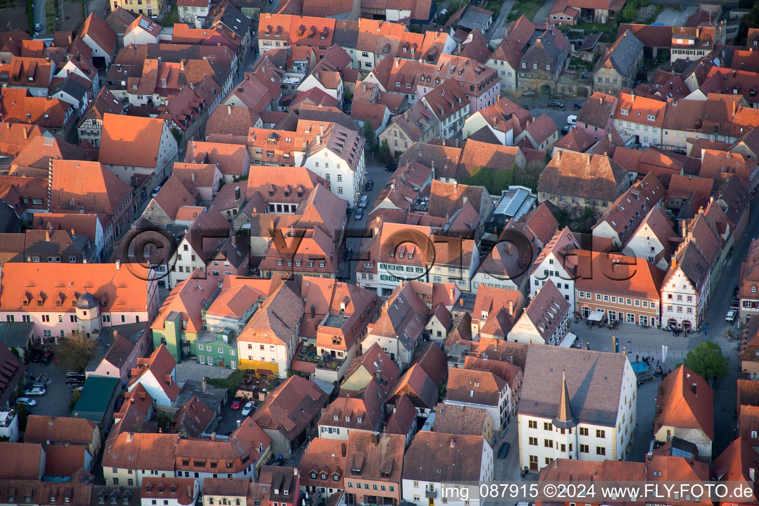 Volkach dans le département Bavière, Allemagne d'en haut