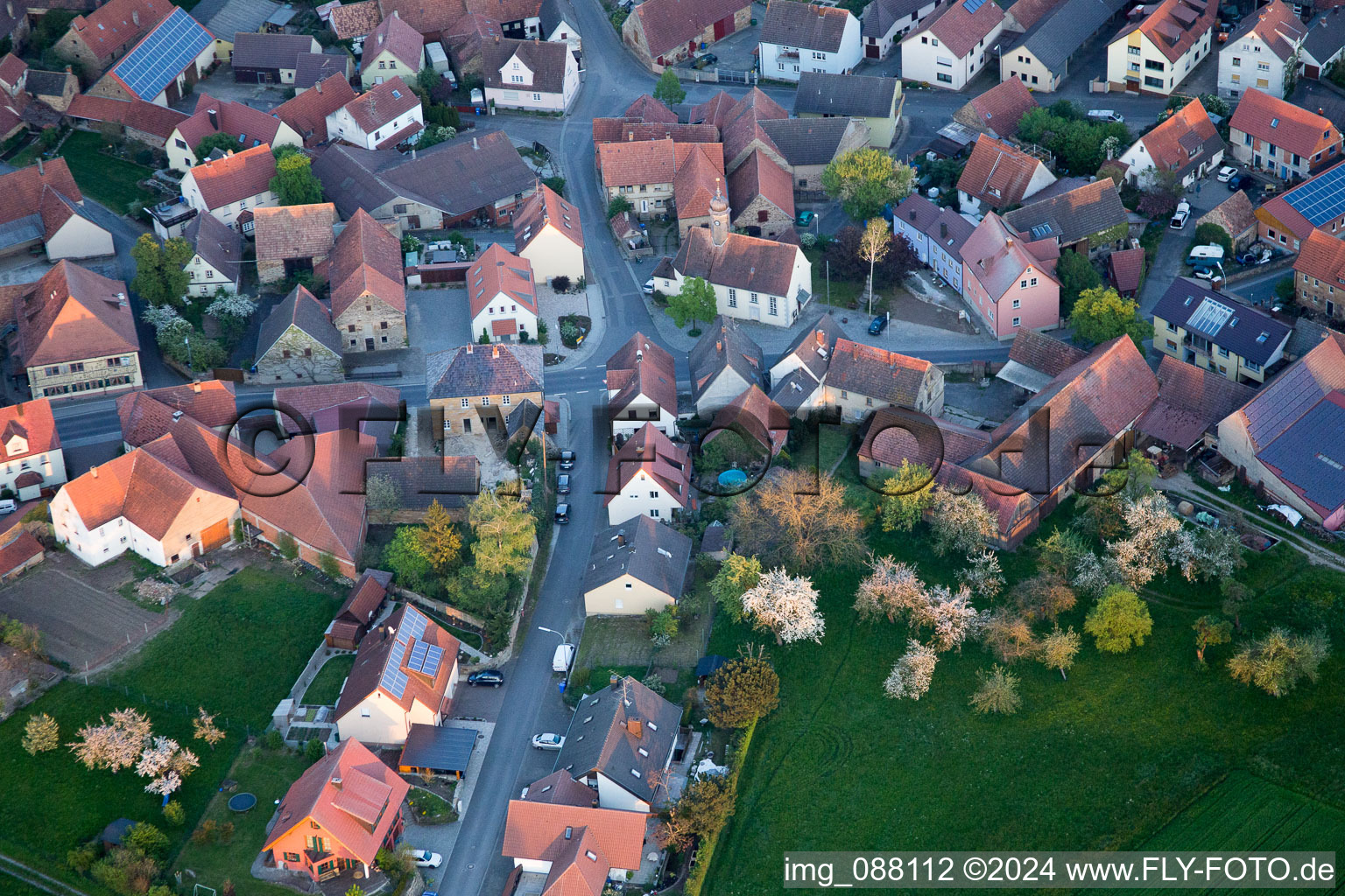 Photographie aérienne de Brünnau dans le département Bavière, Allemagne