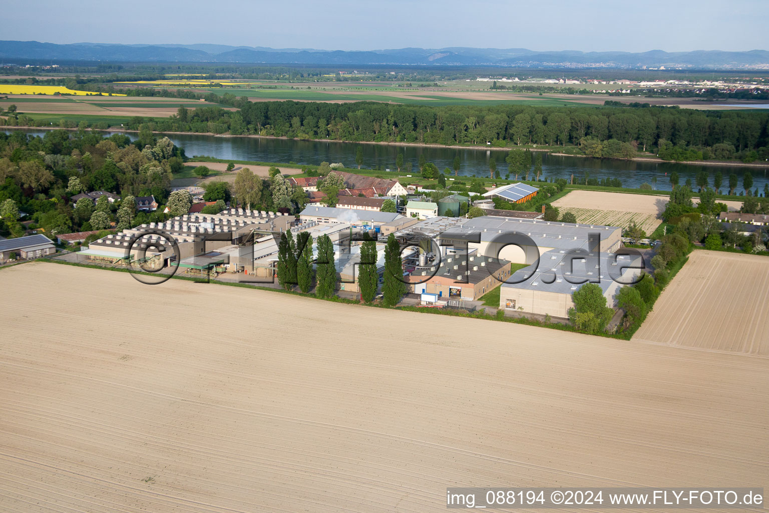 Vue aérienne de Petersau dans le département Rhénanie-Palatinat, Allemagne