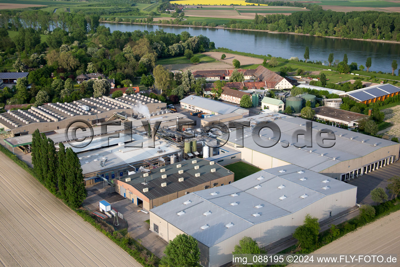 Vue aérienne de Petersau dans le département Rhénanie-Palatinat, Allemagne