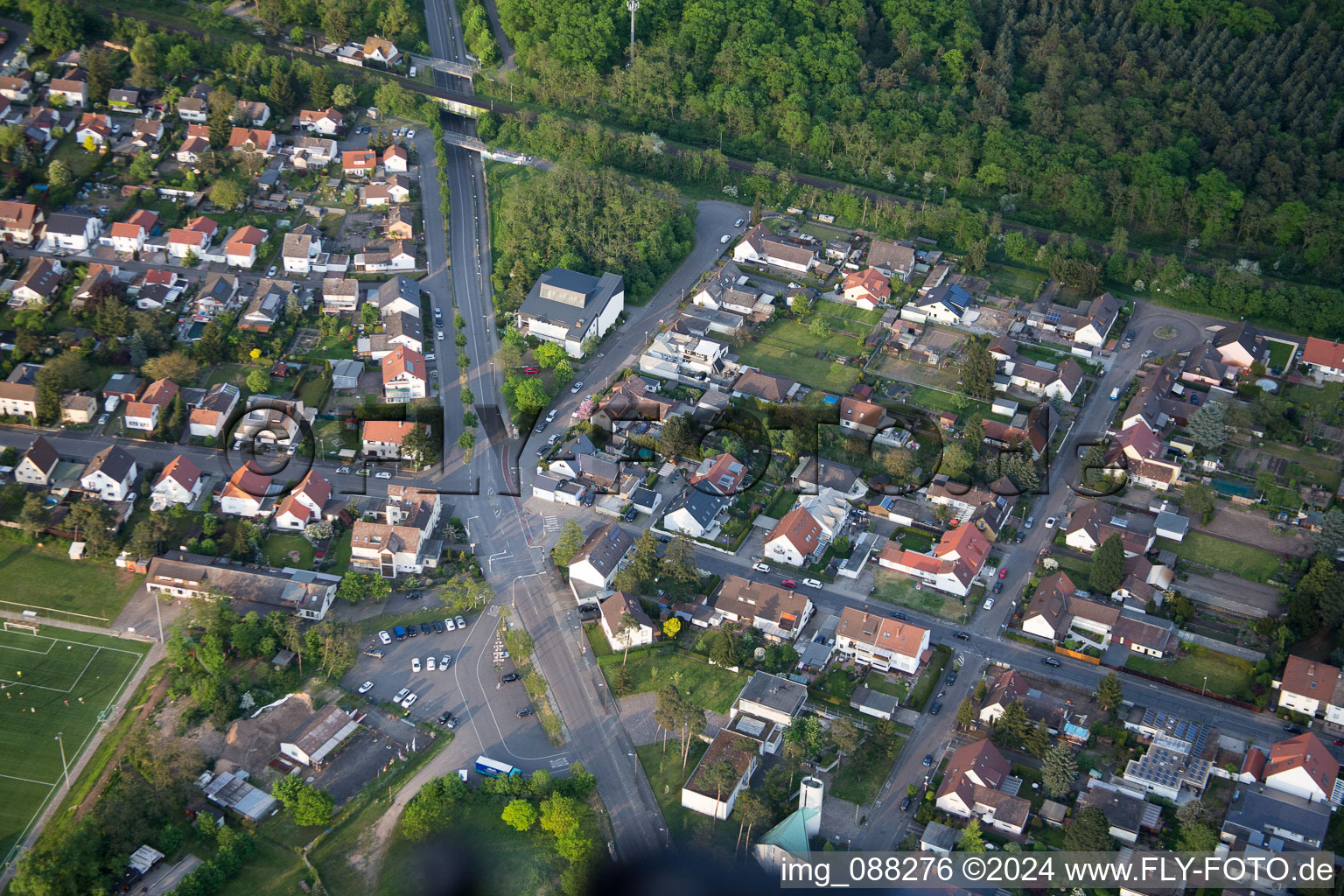 Photographie aérienne de Quartier Sandhofen in Mannheim dans le département Bade-Wurtemberg, Allemagne