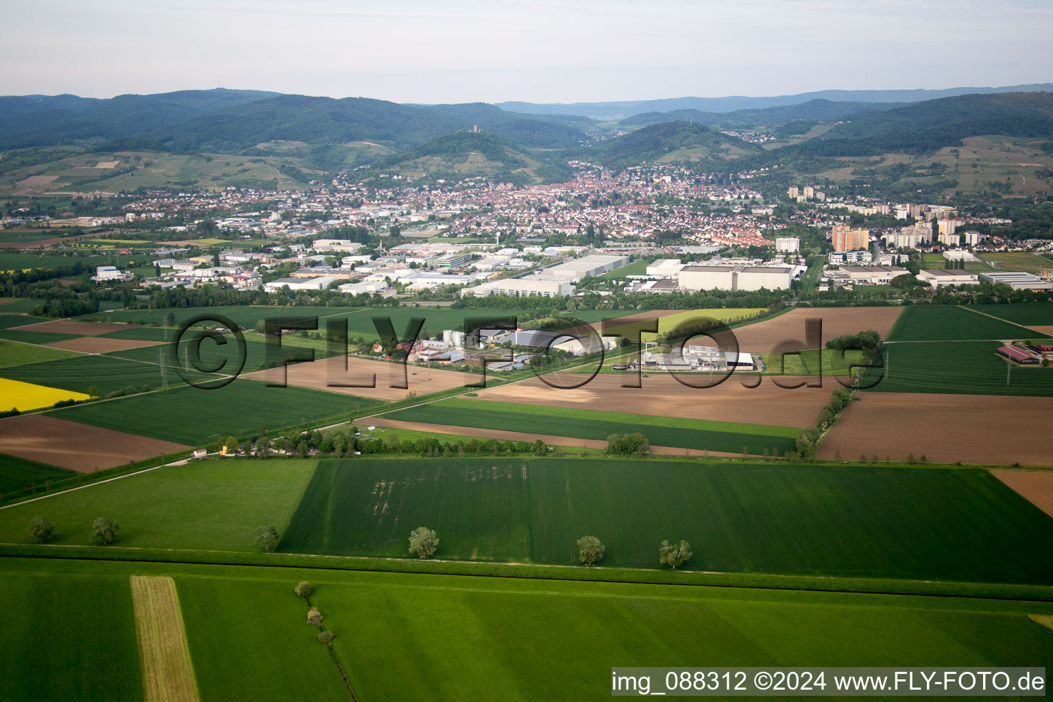 Photographie aérienne de Bensheim dans le département Hesse, Allemagne