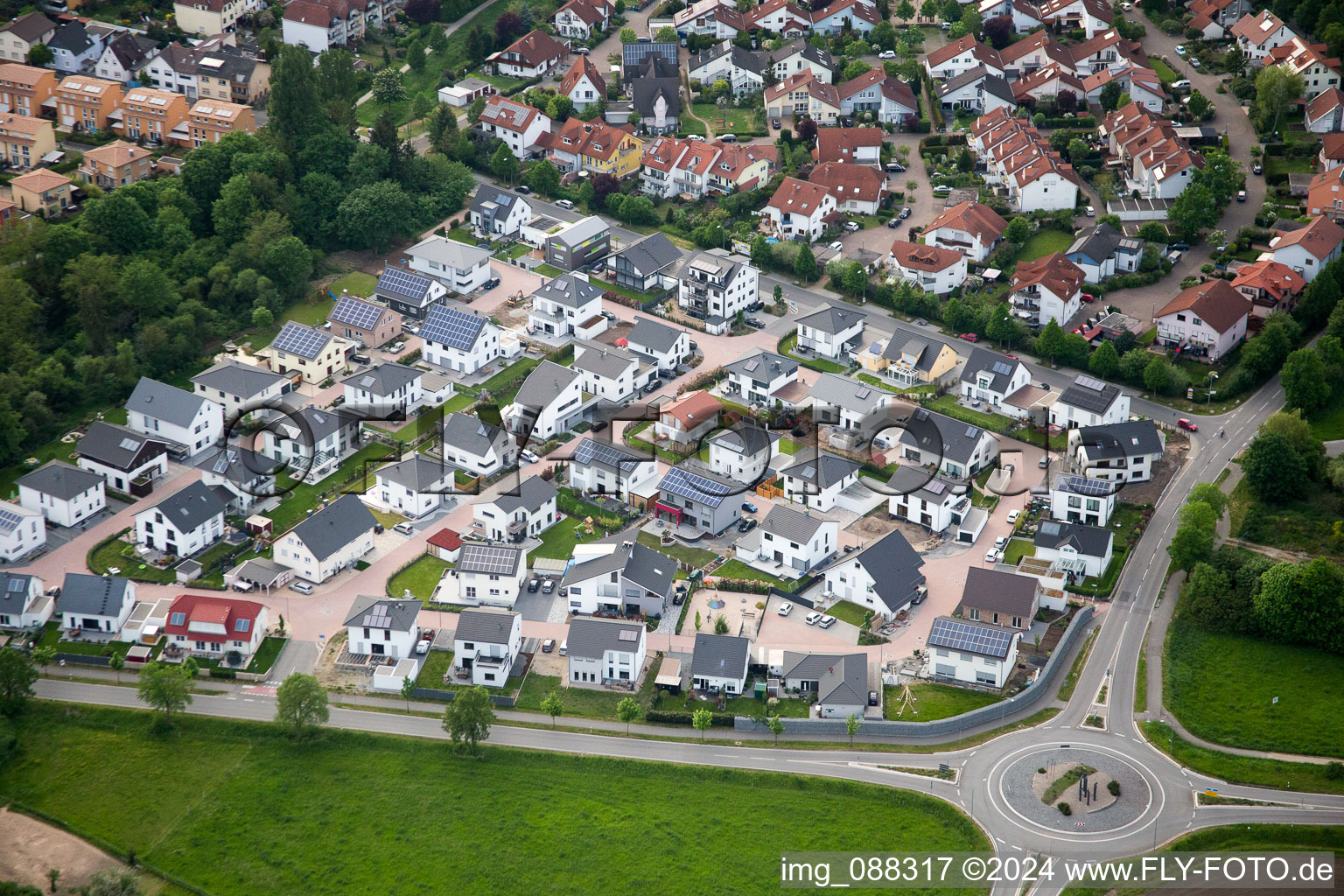 Enregistrement par drone de Lorsch dans le département Hesse, Allemagne