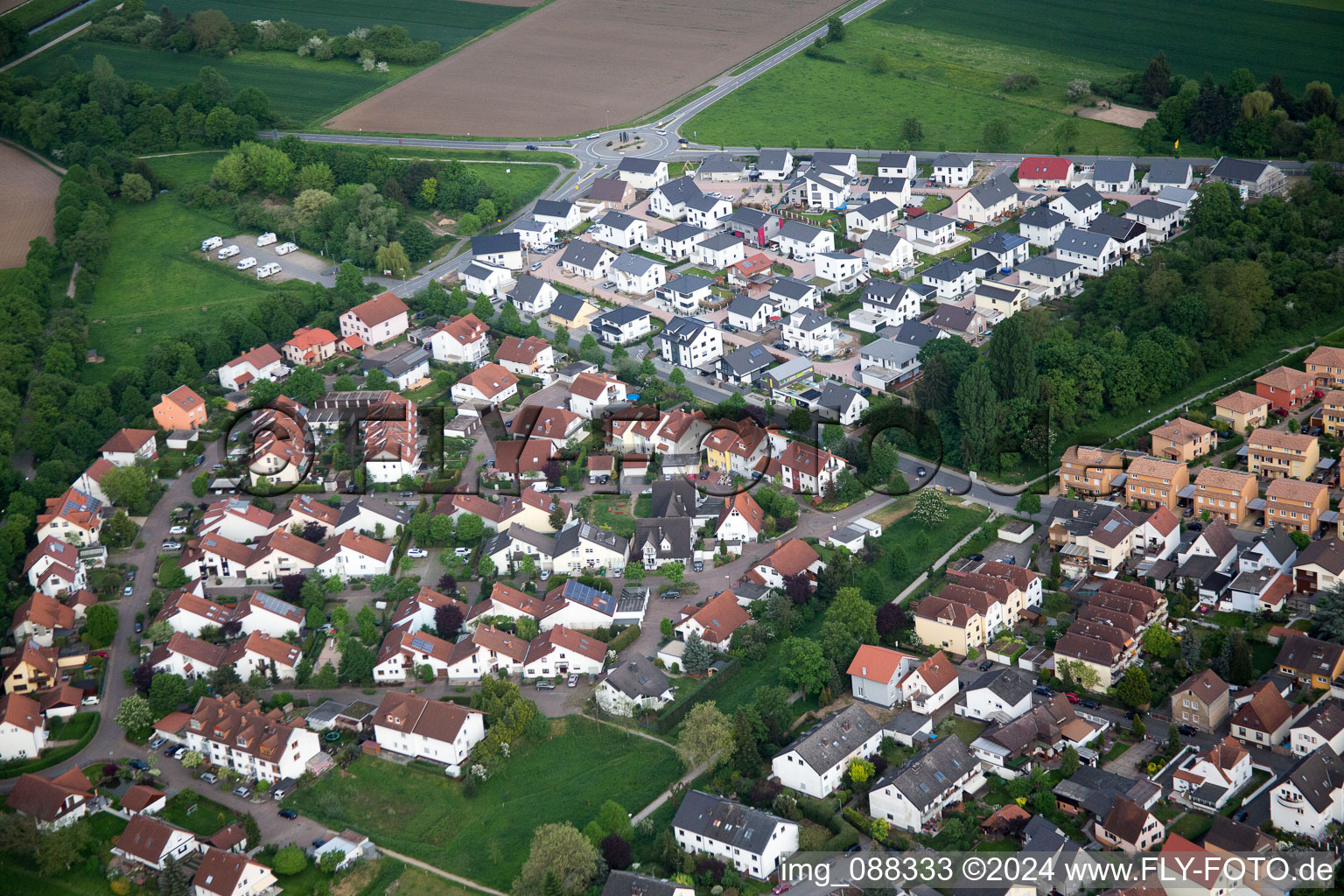 Lorsch dans le département Hesse, Allemagne d'en haut