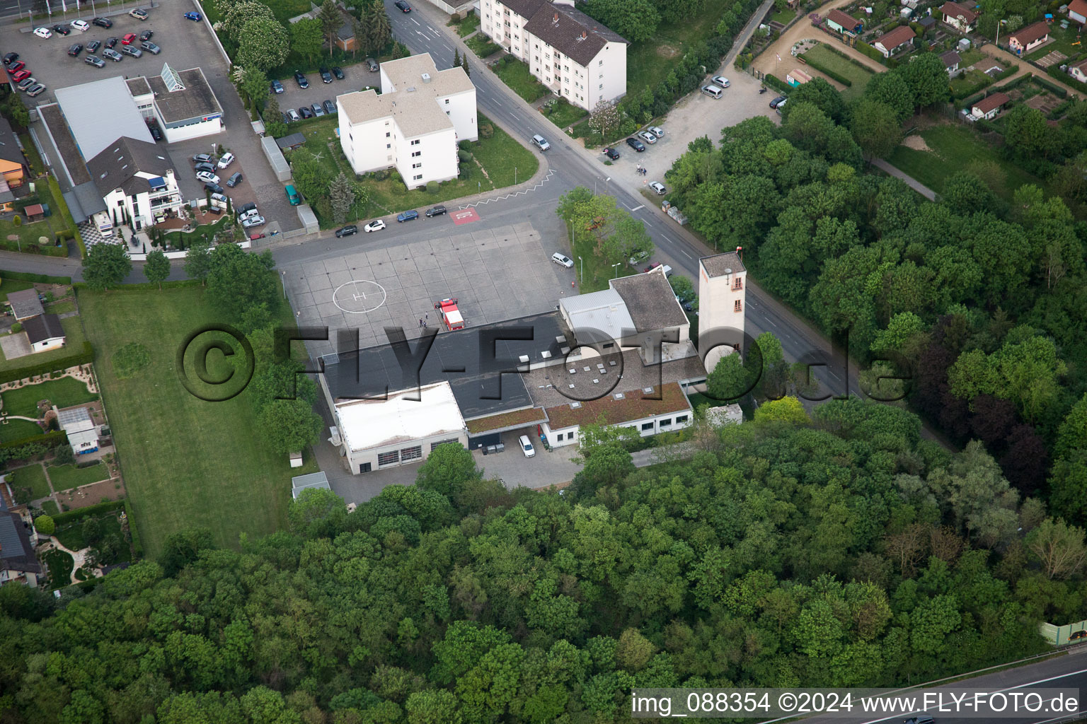 Bensheim dans le département Hesse, Allemagne vue d'en haut