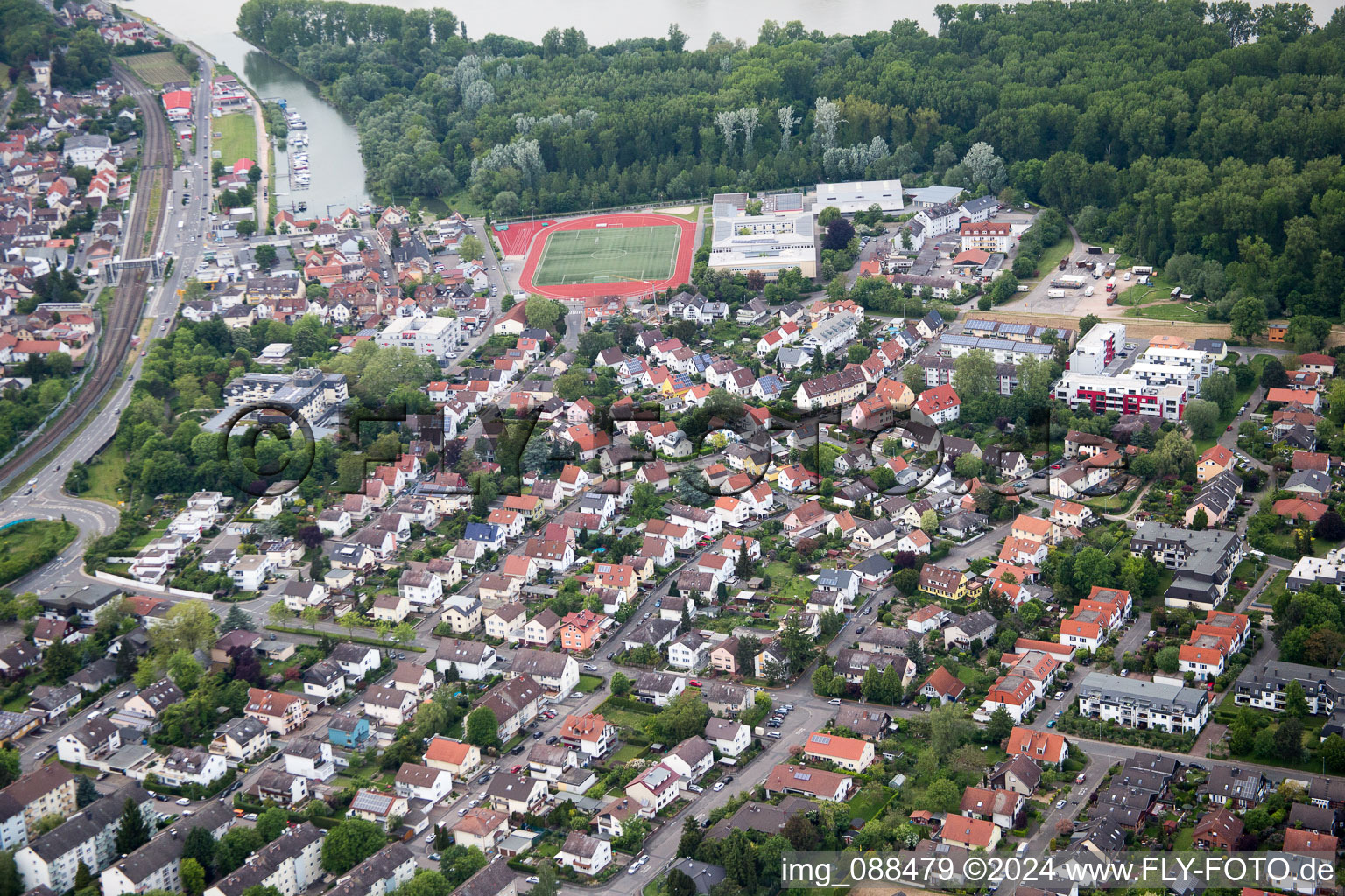 Enregistrement par drone de Oppenheim dans le département Rhénanie-Palatinat, Allemagne