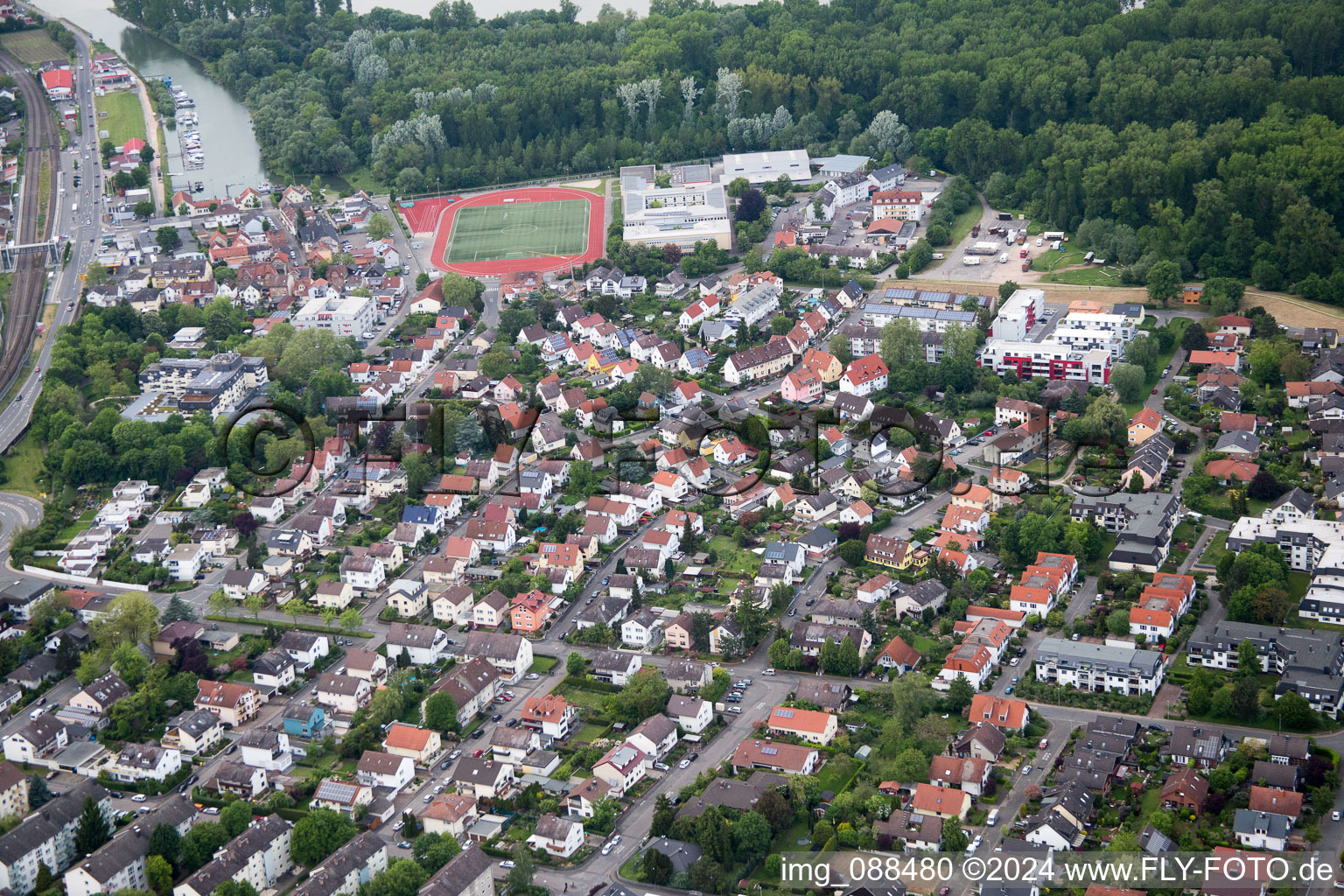 Image drone de Oppenheim dans le département Rhénanie-Palatinat, Allemagne