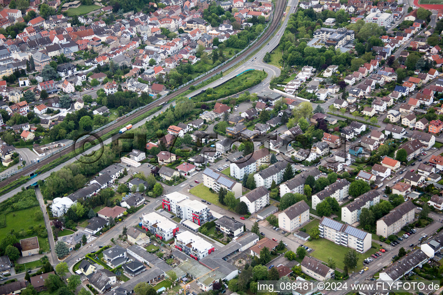 Oppenheim dans le département Rhénanie-Palatinat, Allemagne du point de vue du drone