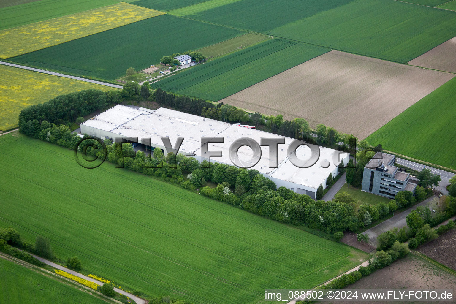 Photographie aérienne de Dexheim dans le département Rhénanie-Palatinat, Allemagne