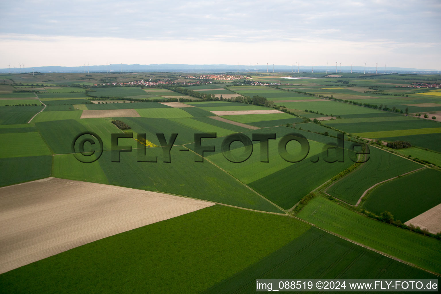 Vue aérienne de Hillesheim dans le département Rhénanie-Palatinat, Allemagne