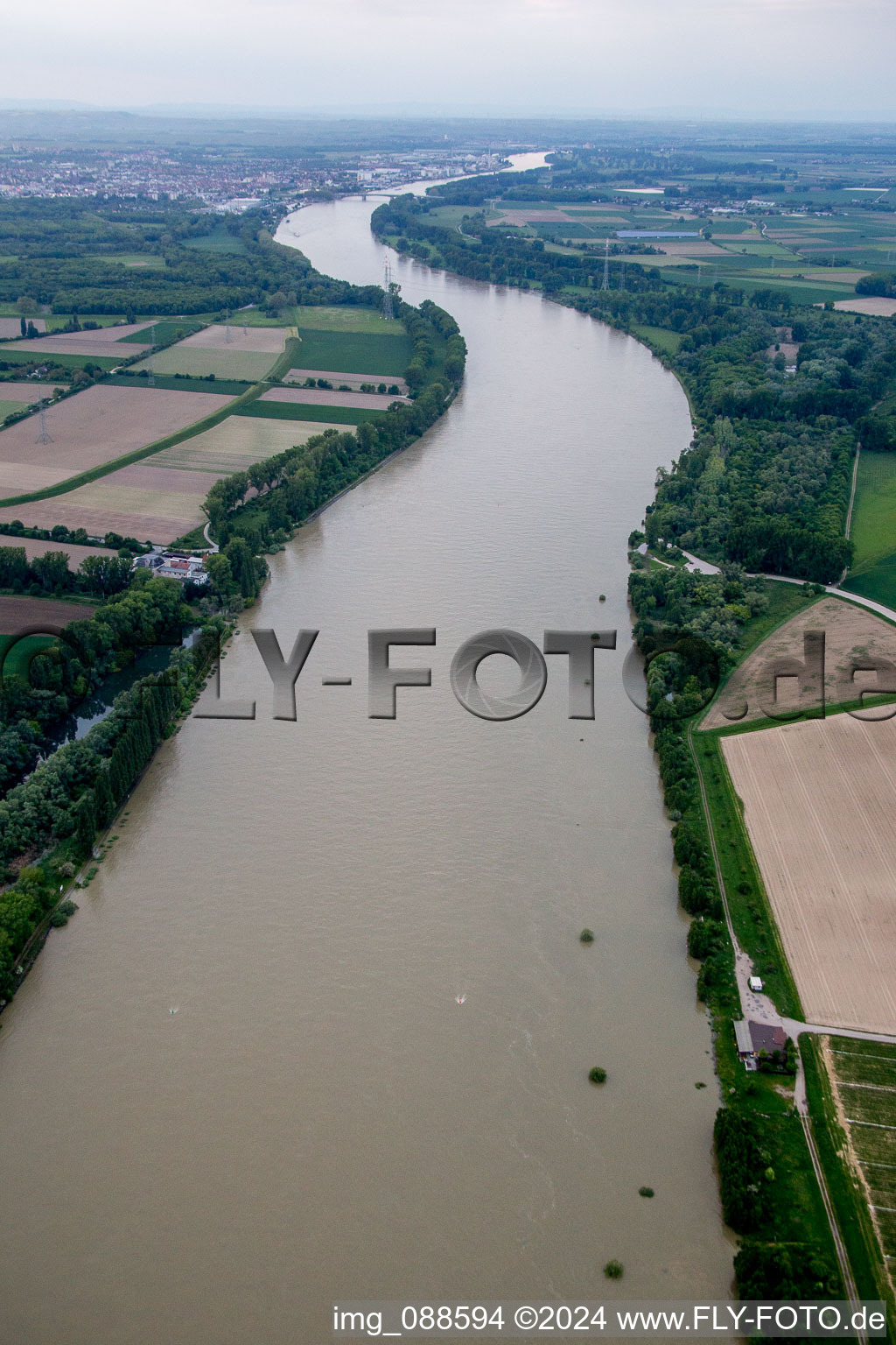 Petersau dans le département Rhénanie-Palatinat, Allemagne vue du ciel