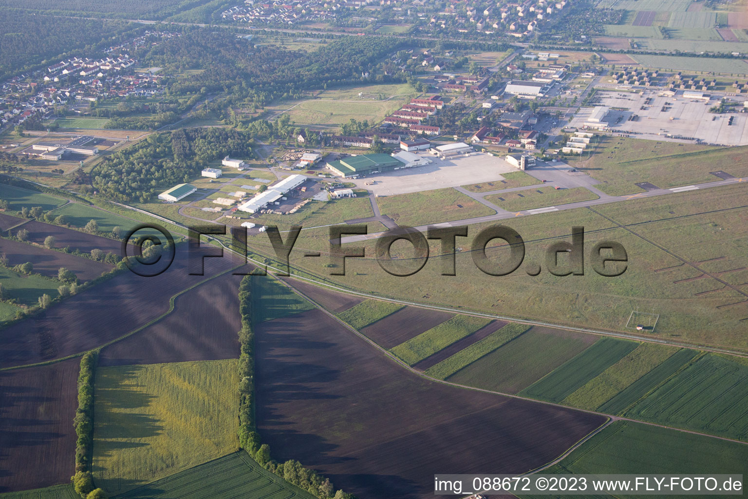 Vue aérienne de Coleman à le quartier Sandhofen in Mannheim dans le département Bade-Wurtemberg, Allemagne